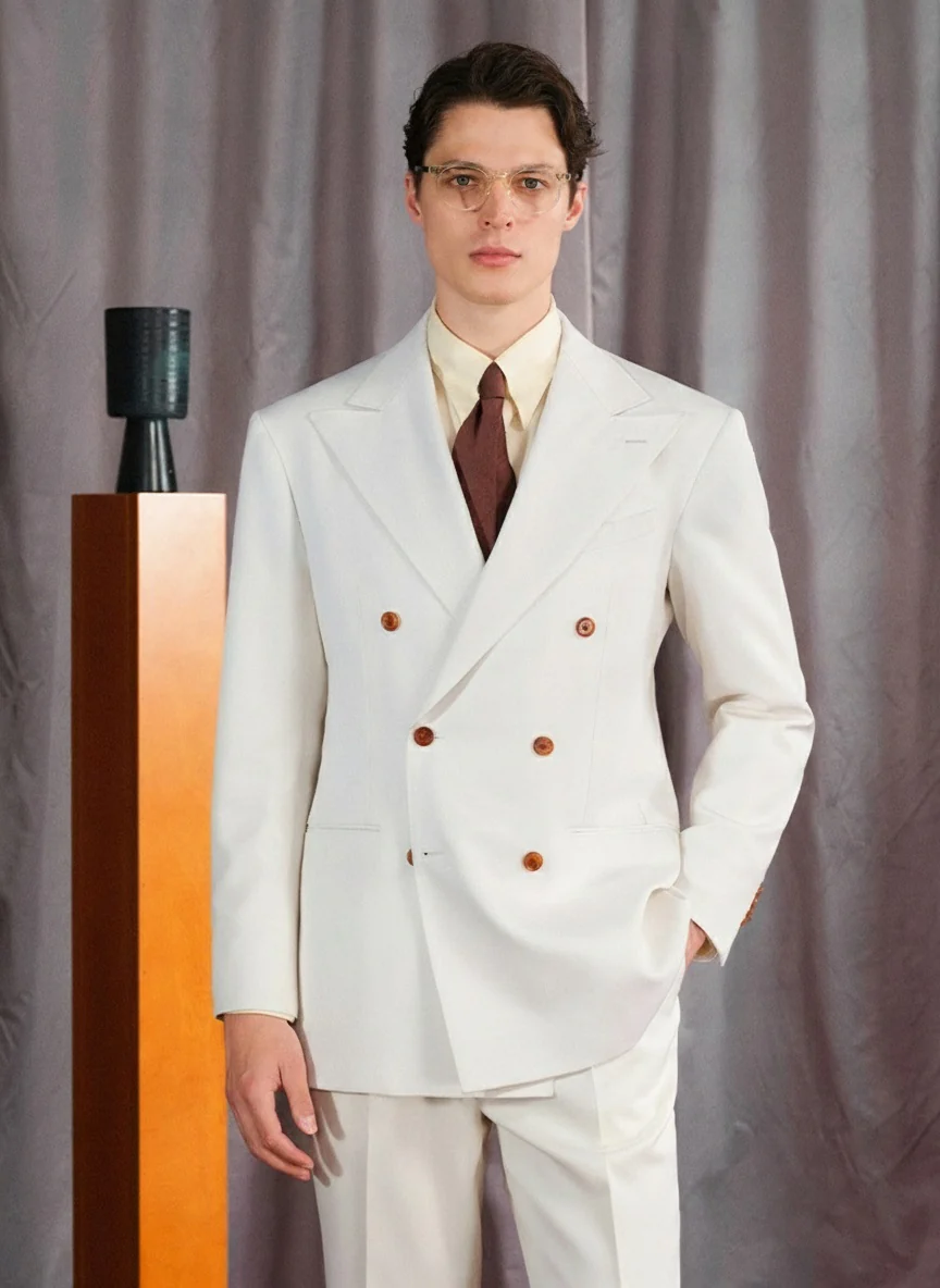 Cavalry Twill Double-Breasted Suit - Image 3