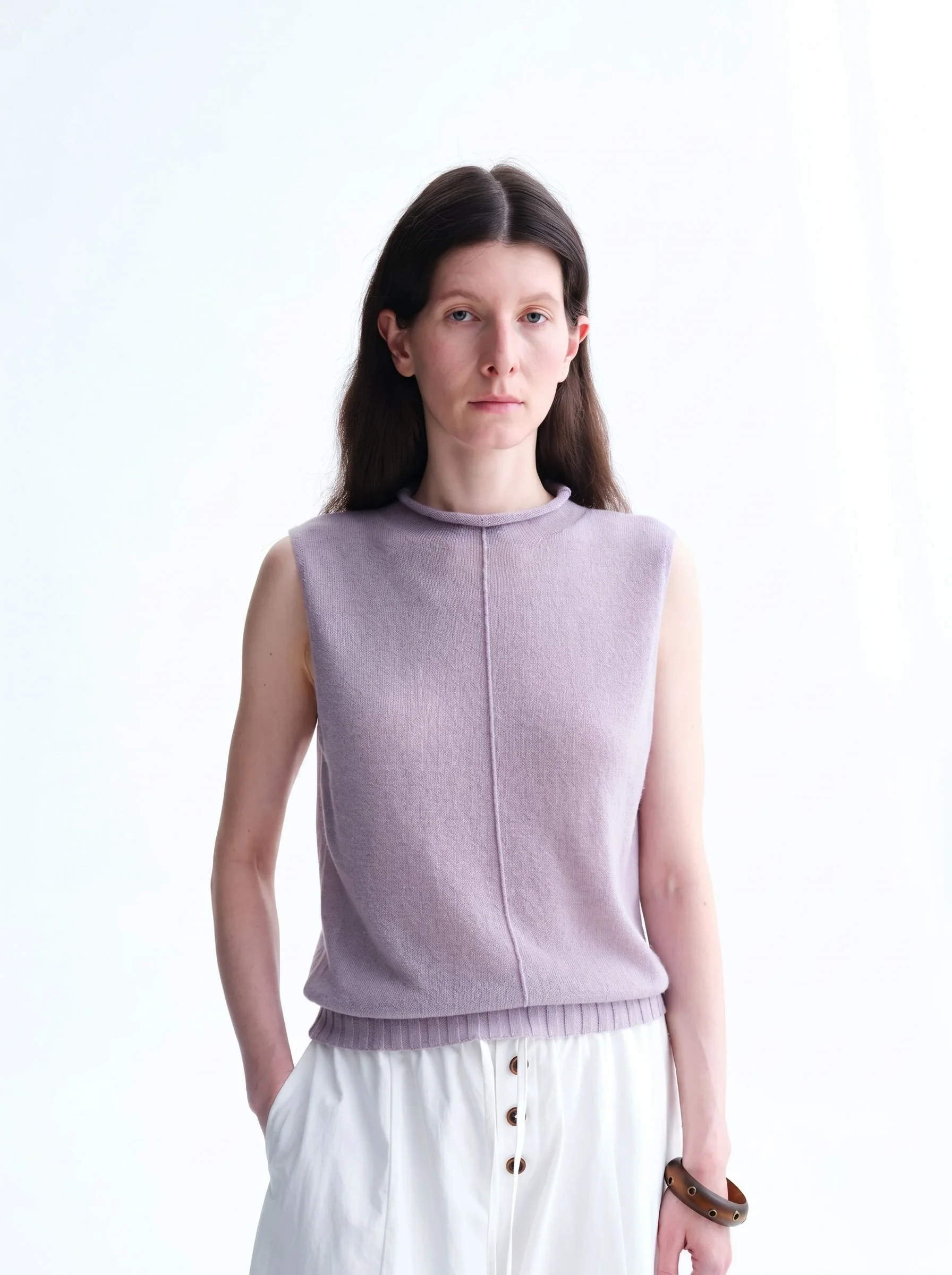 Center-Seam Knit Shell