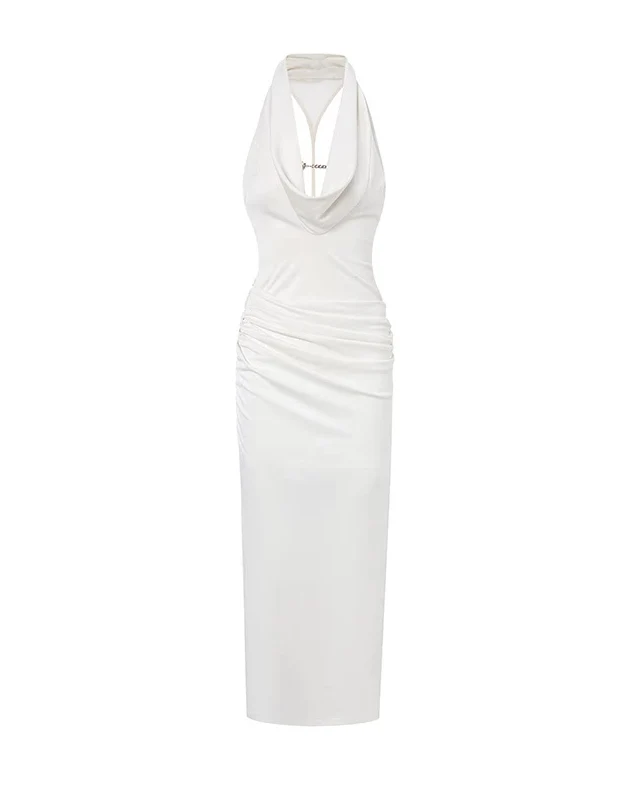 Chain Halter Maxi Dress - Image 6