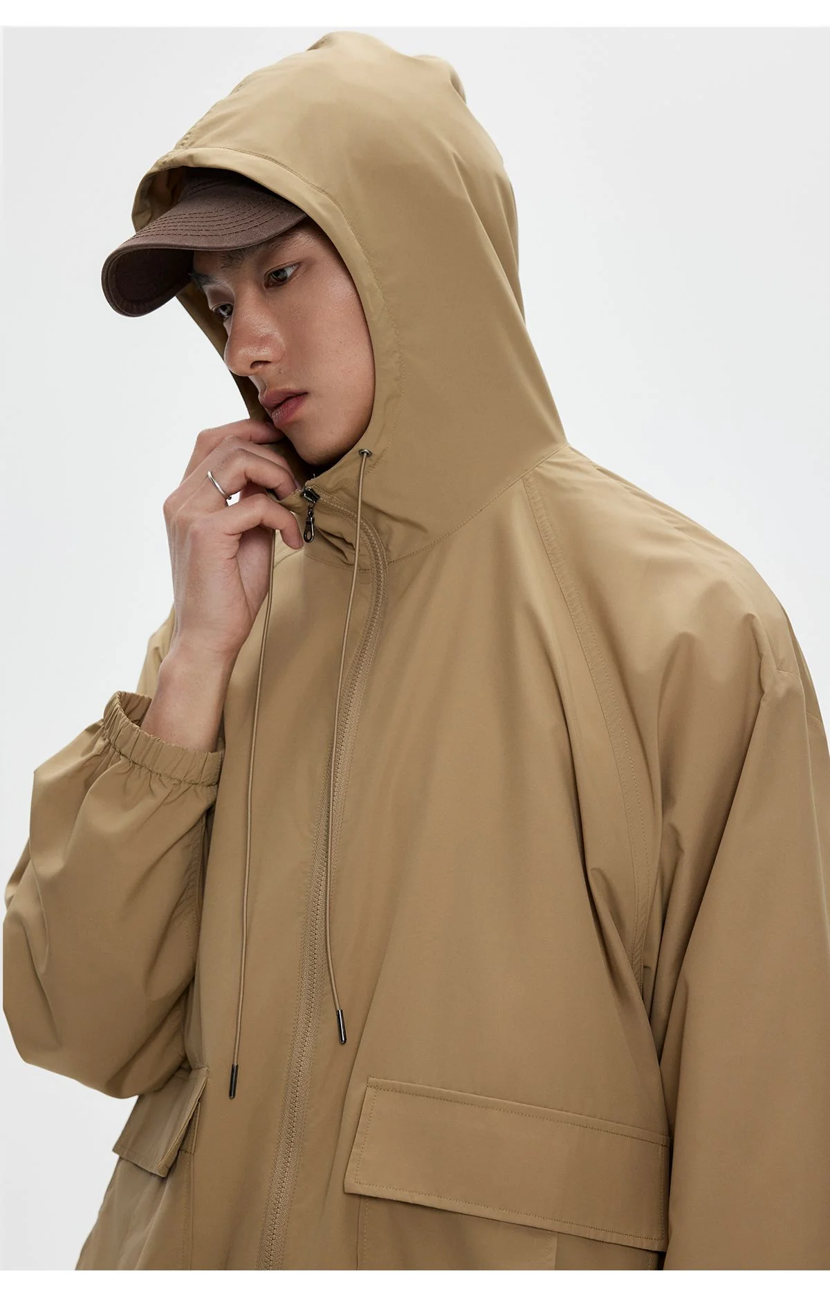Chain Hooded Windbreaker Jacket - Image 4