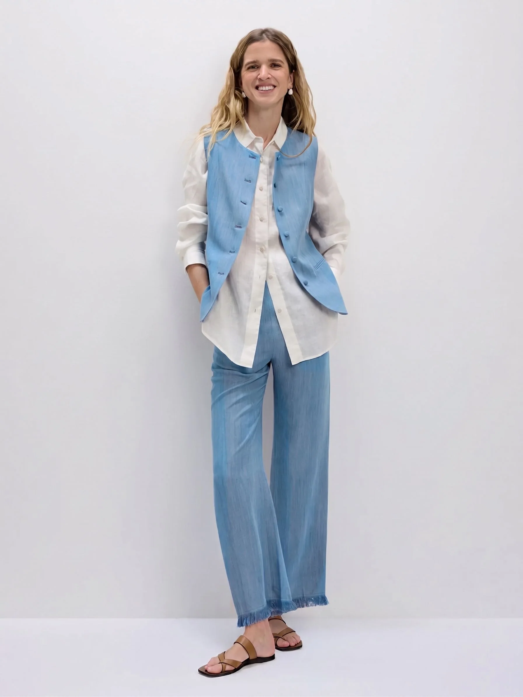 Chambray Vest Set - Image 2