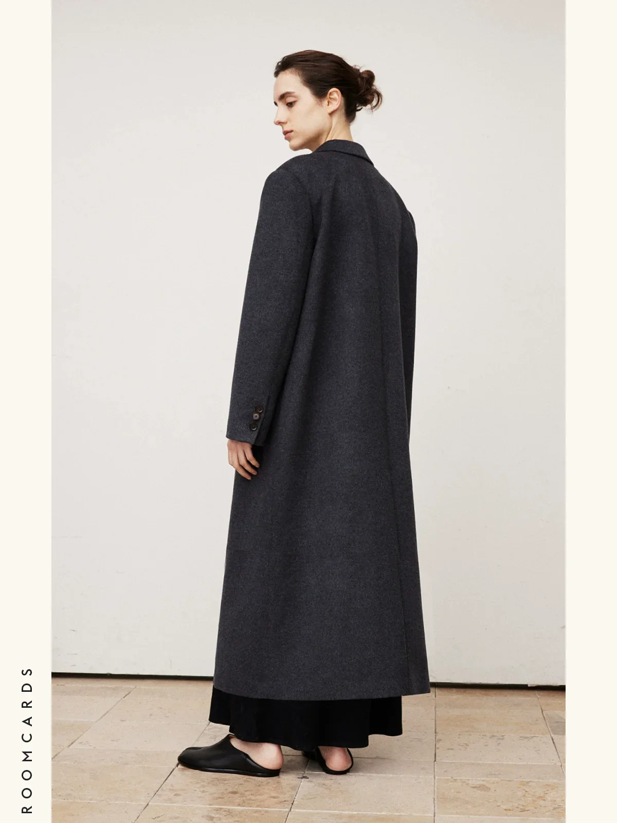 Charcoal Cashmere-Blend Overcoat - Image 4