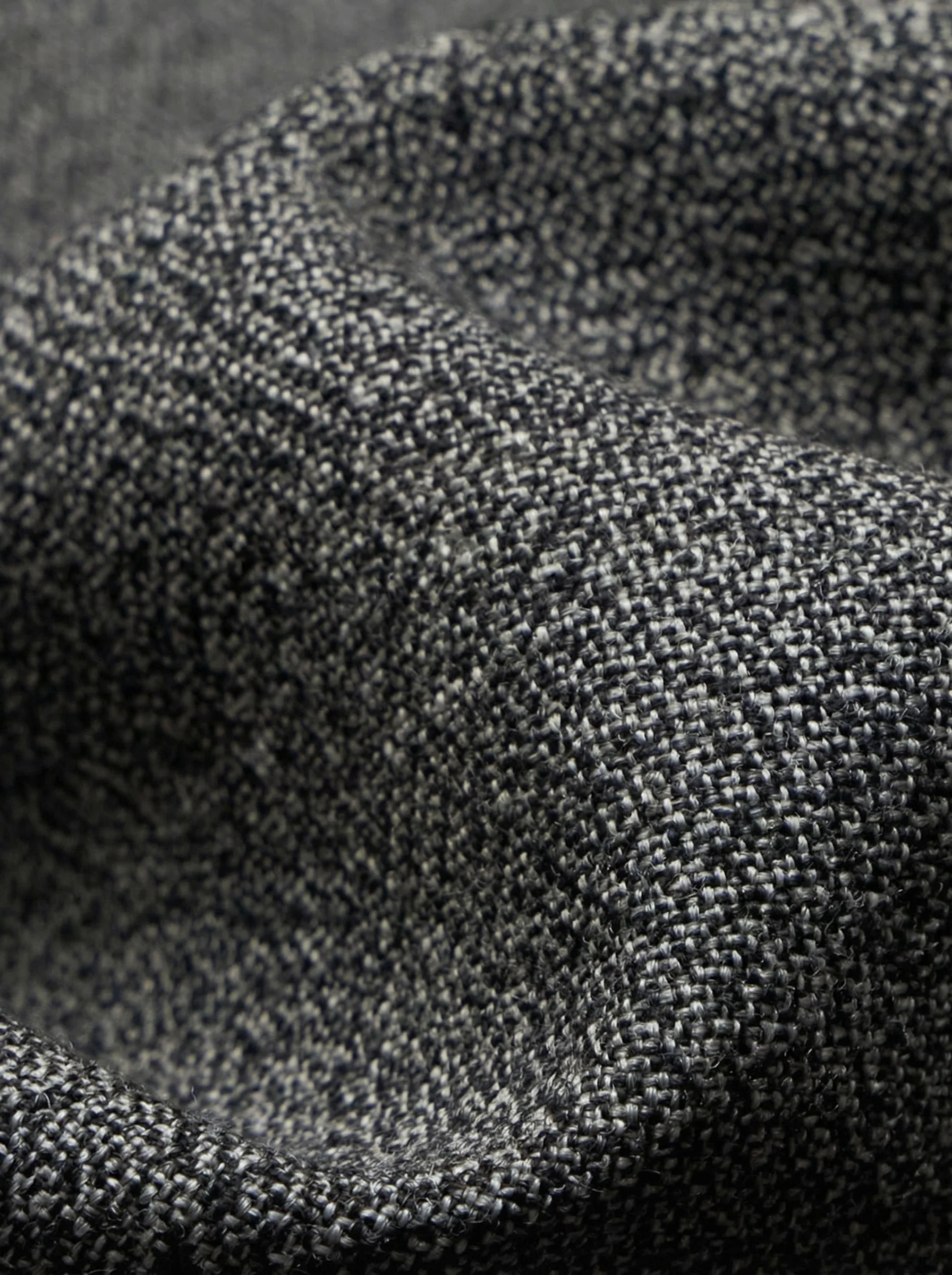 Charcoal Merino Wool Double-Breasted Blazer - Image 3