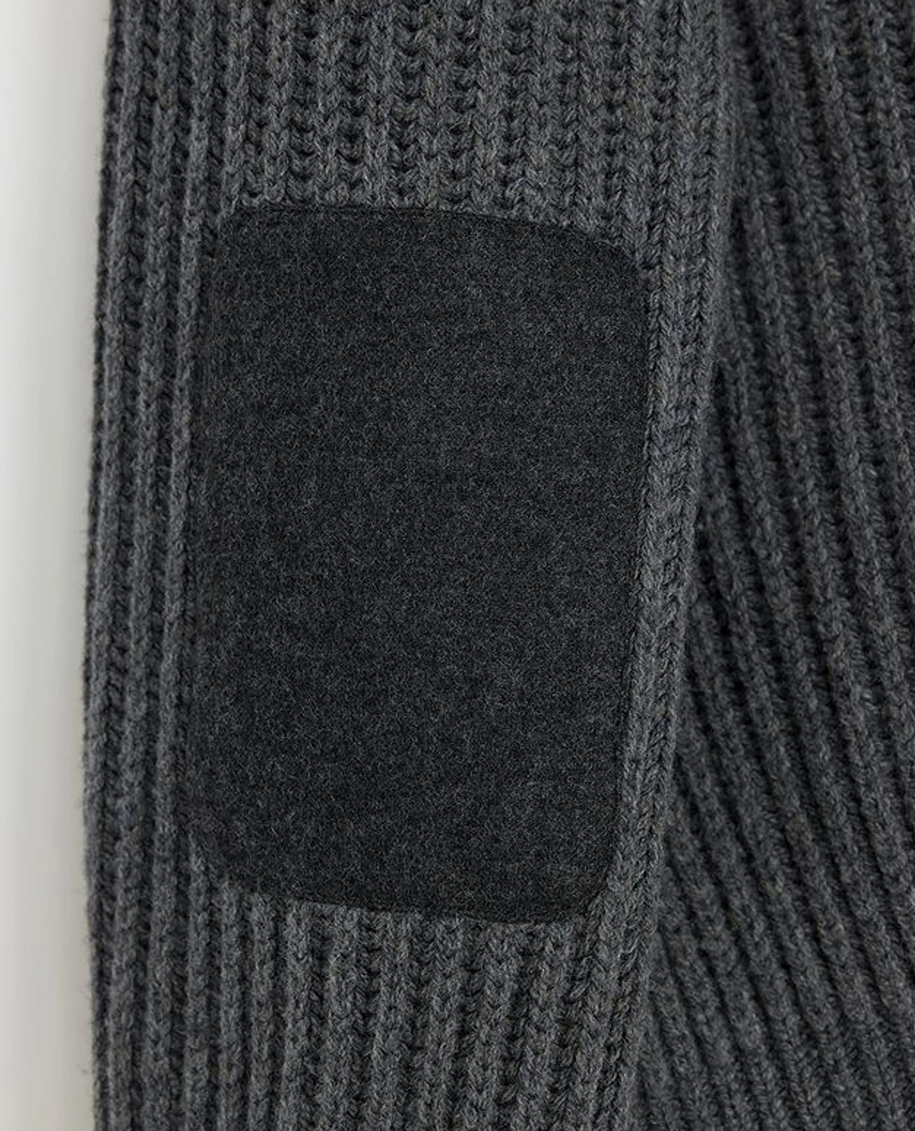 Charcoal Mixed-Media Stand-Collar Jacket - Image 5