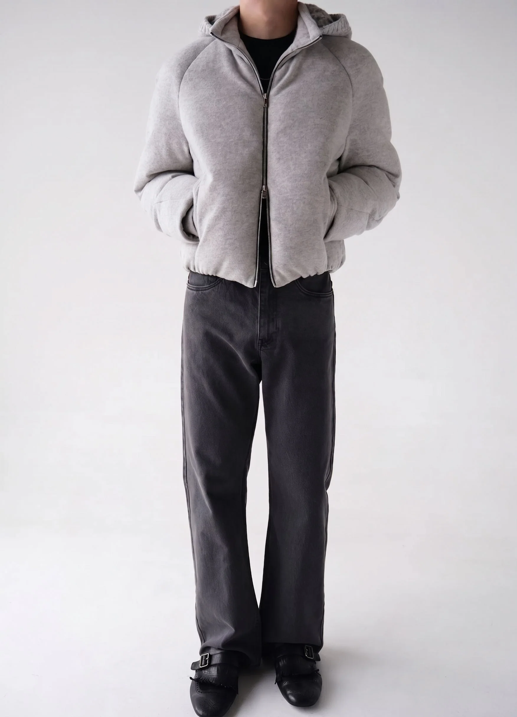 Charcoal Straight Jeans - Image 3