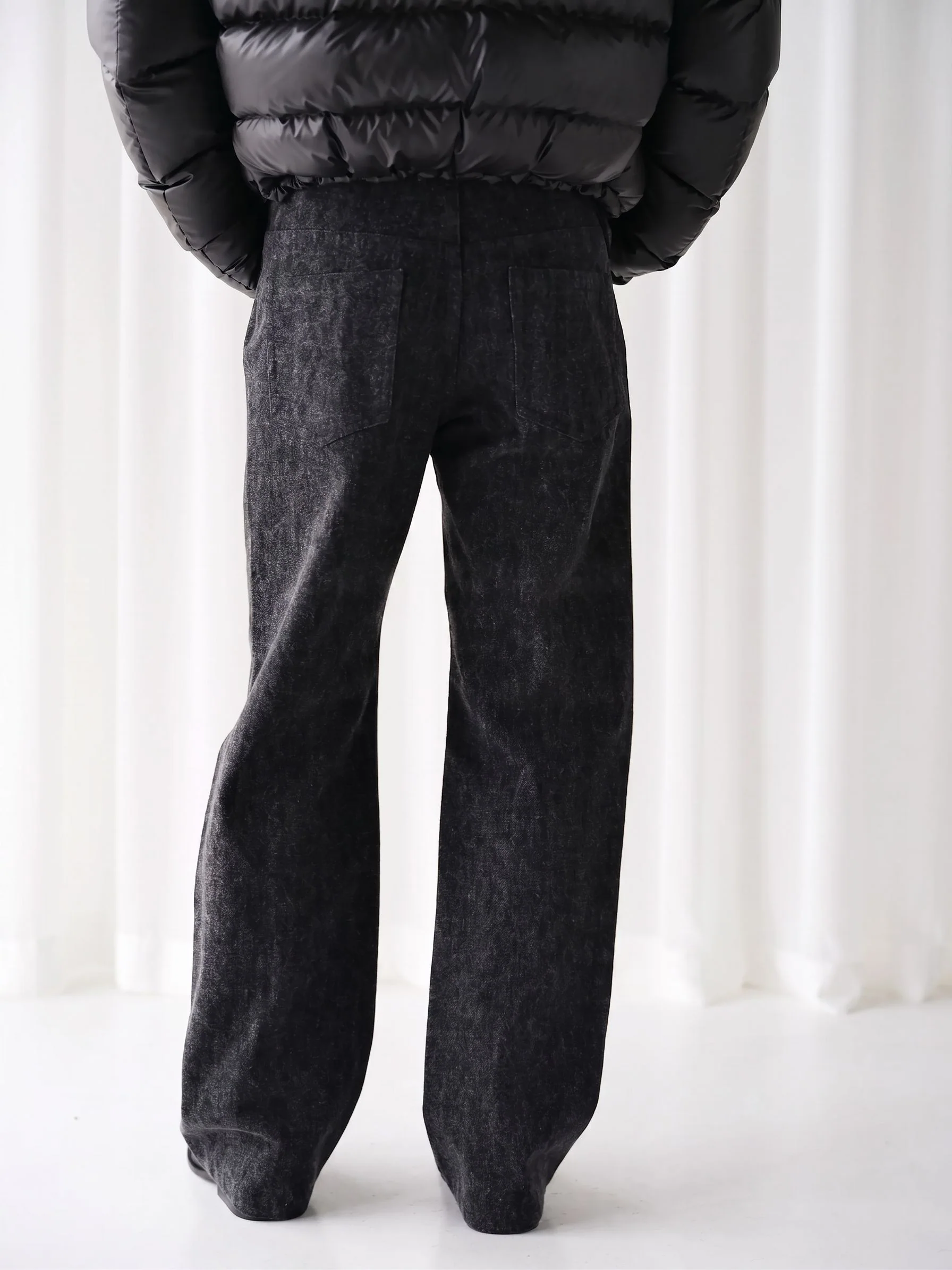 Charcoal Straight Trousers - Image 5