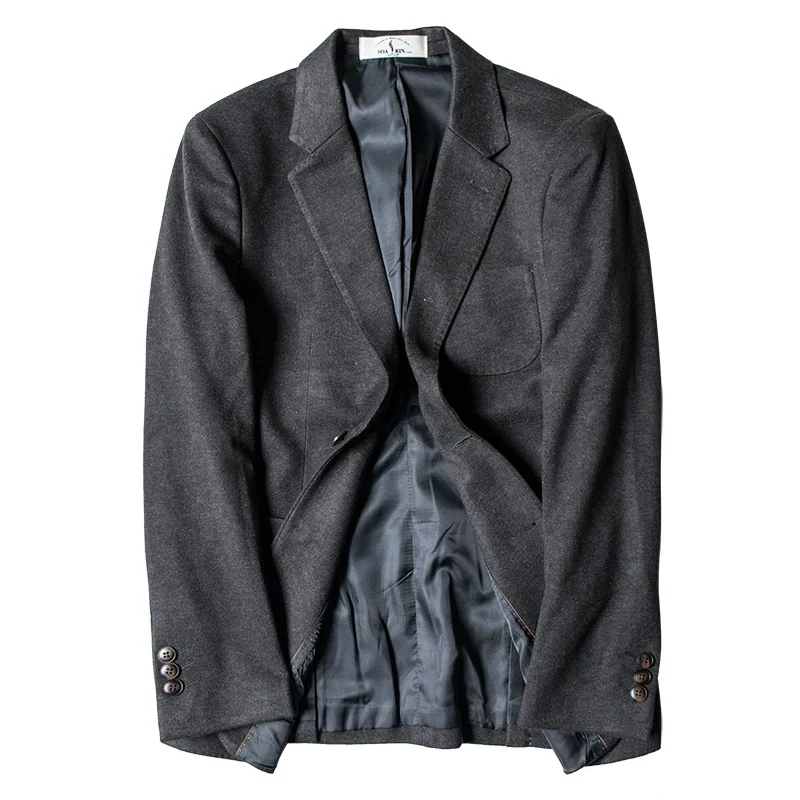 Charcoal Two-Button Blazer - Image 5