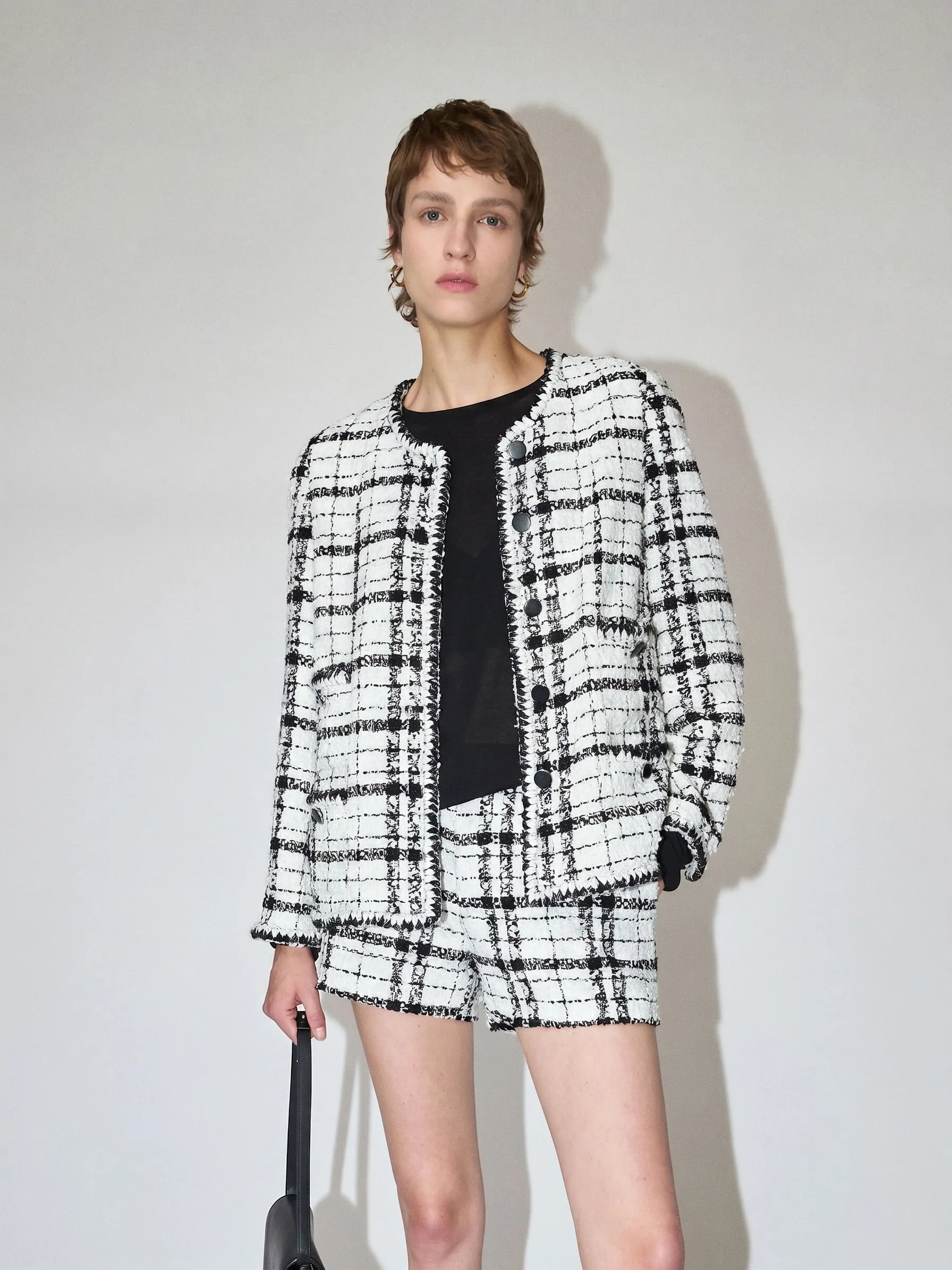 Checked Tweed Vest - Image 2