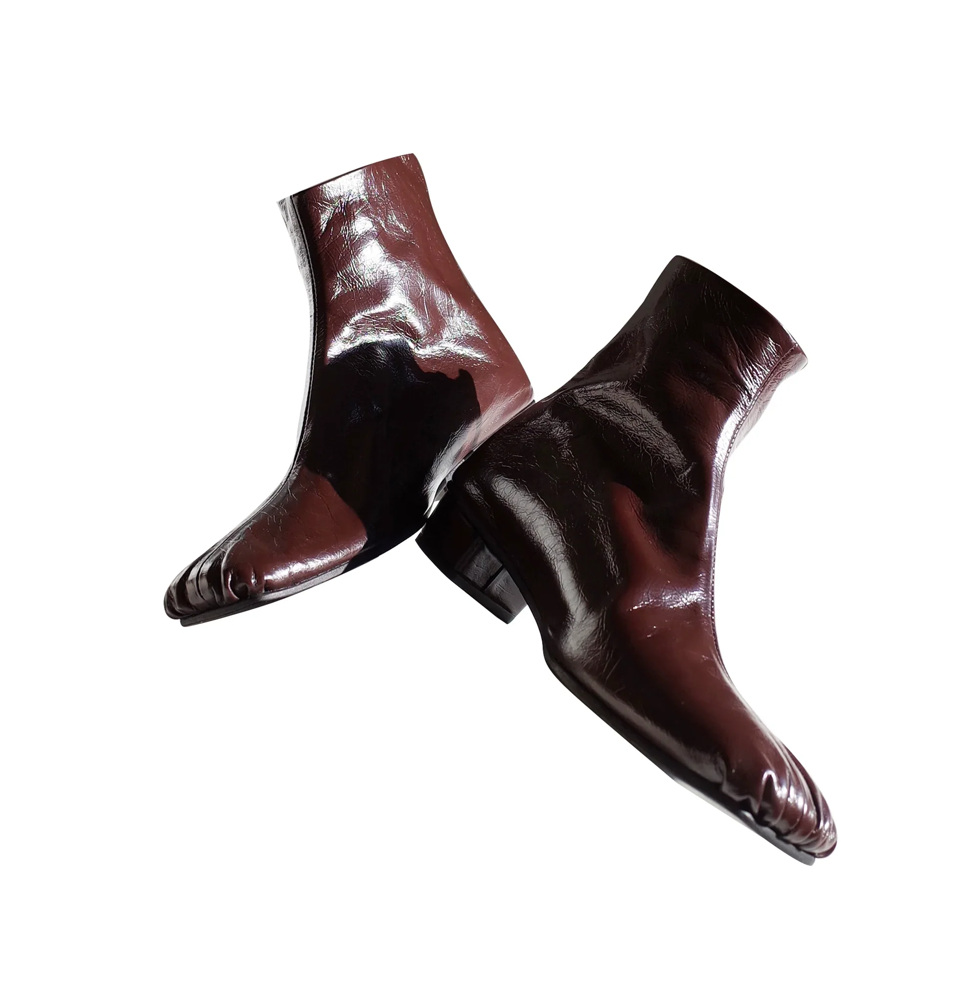 ChestnutSquare-ToeLeatherAnkleBoots