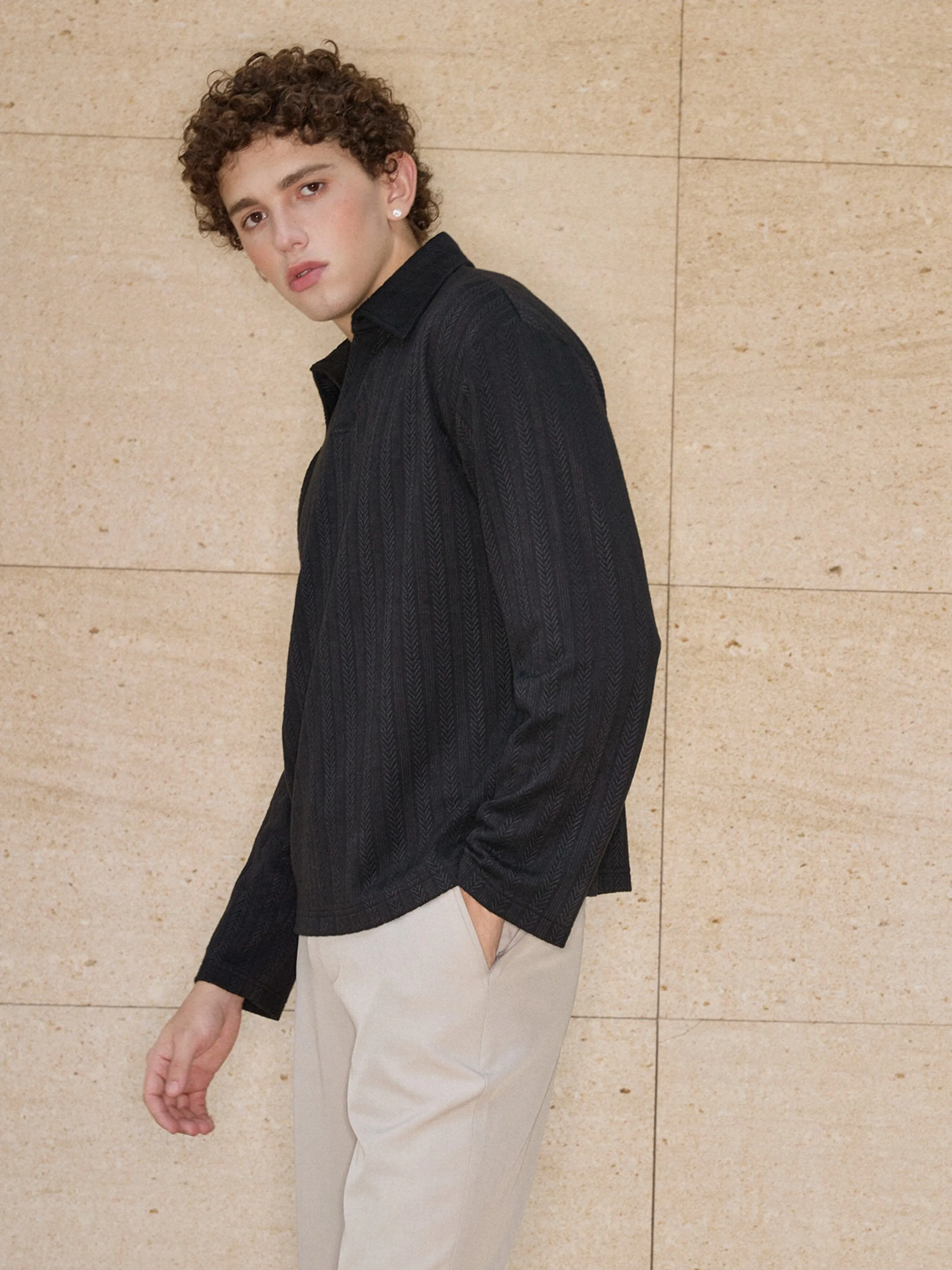 Chevron Knit Polo - Image 3