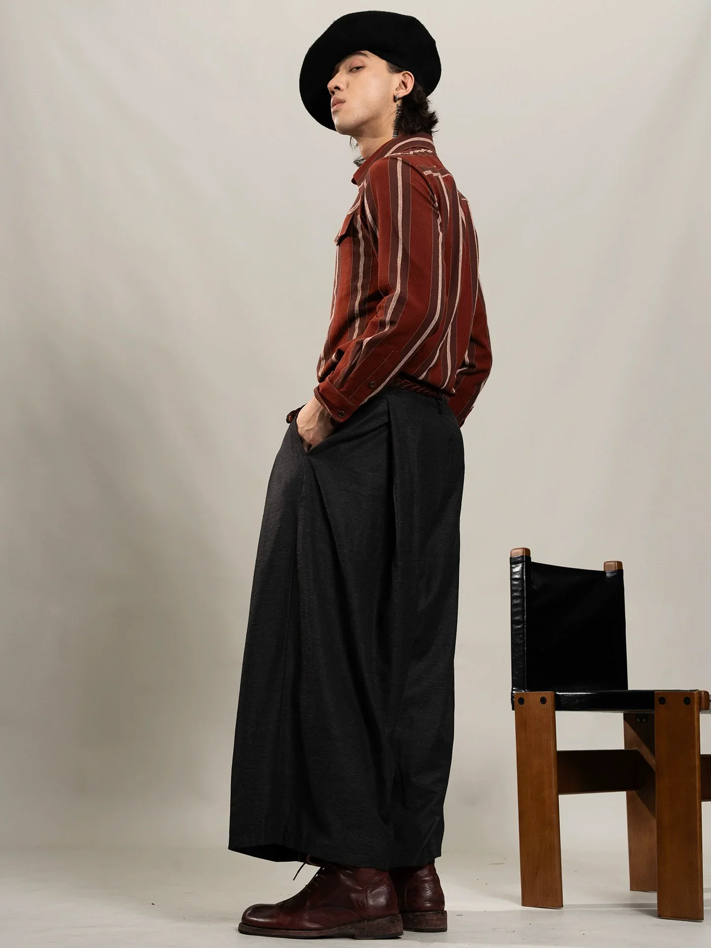 Chevron Stripe Western Shirt - Image 2