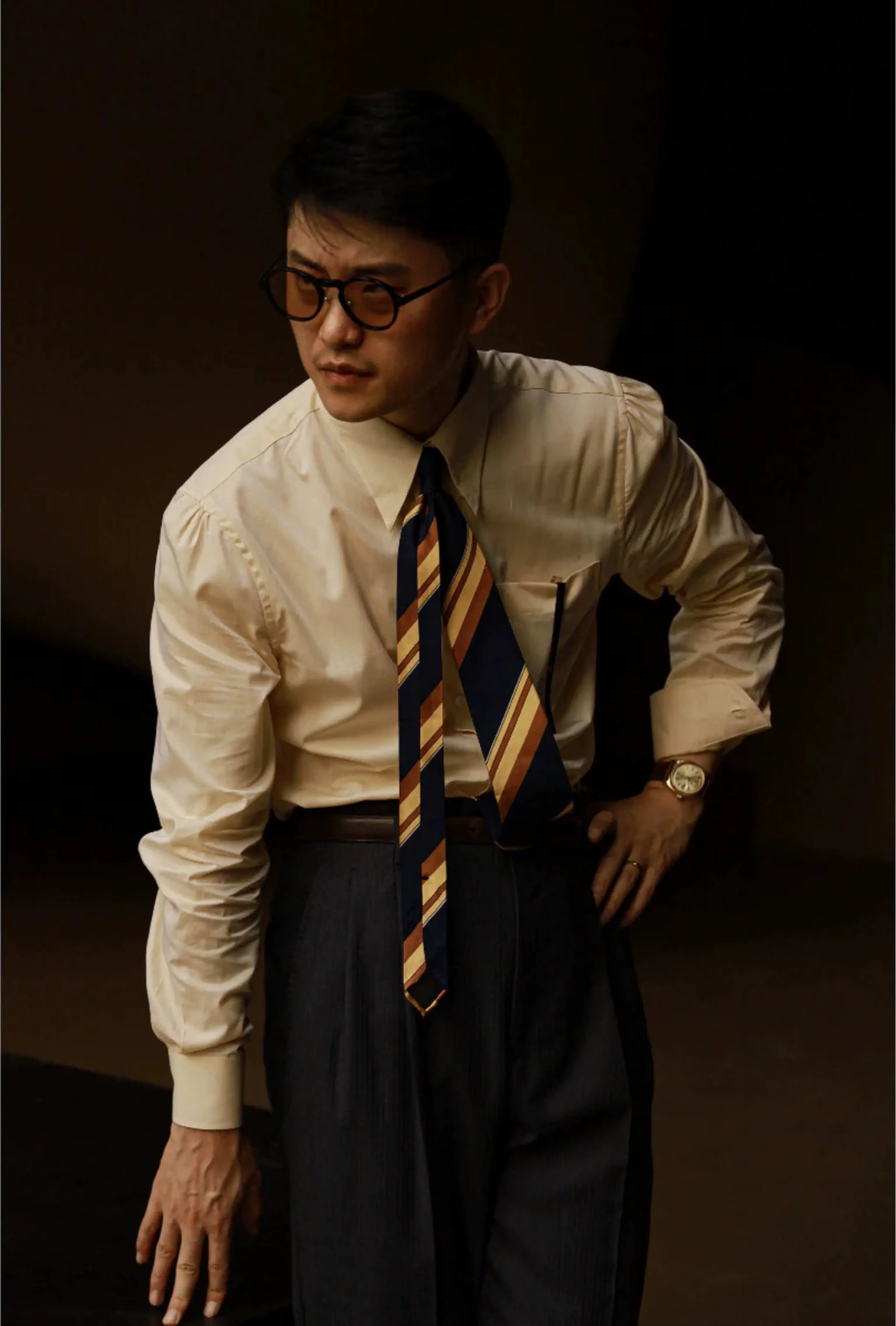 Chrysanthemum Yellow Cotton Shirt - Image 3