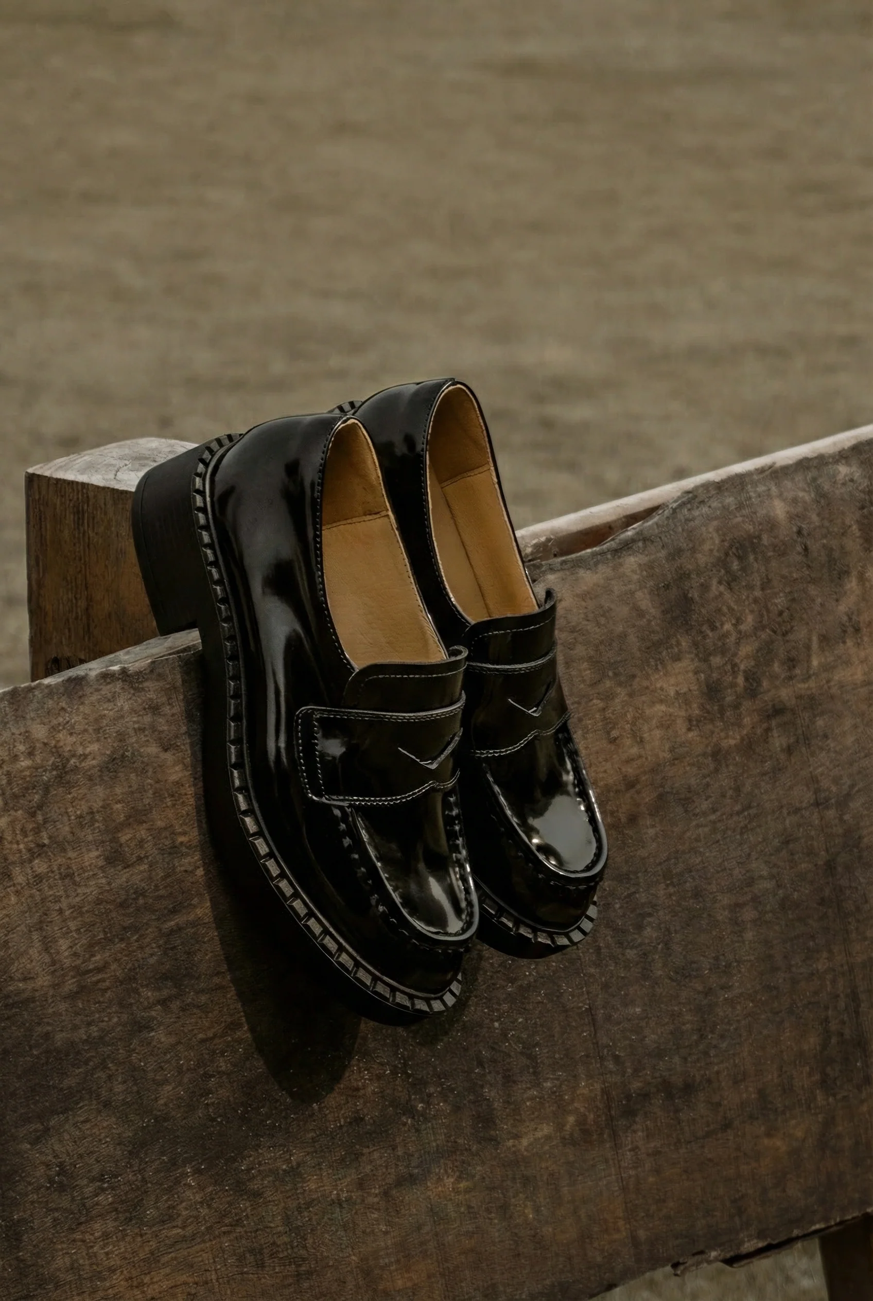 Chunky Patent Leather Loafers