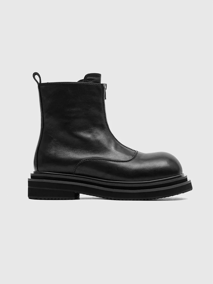 Chunky Zipper Chelsea Boots