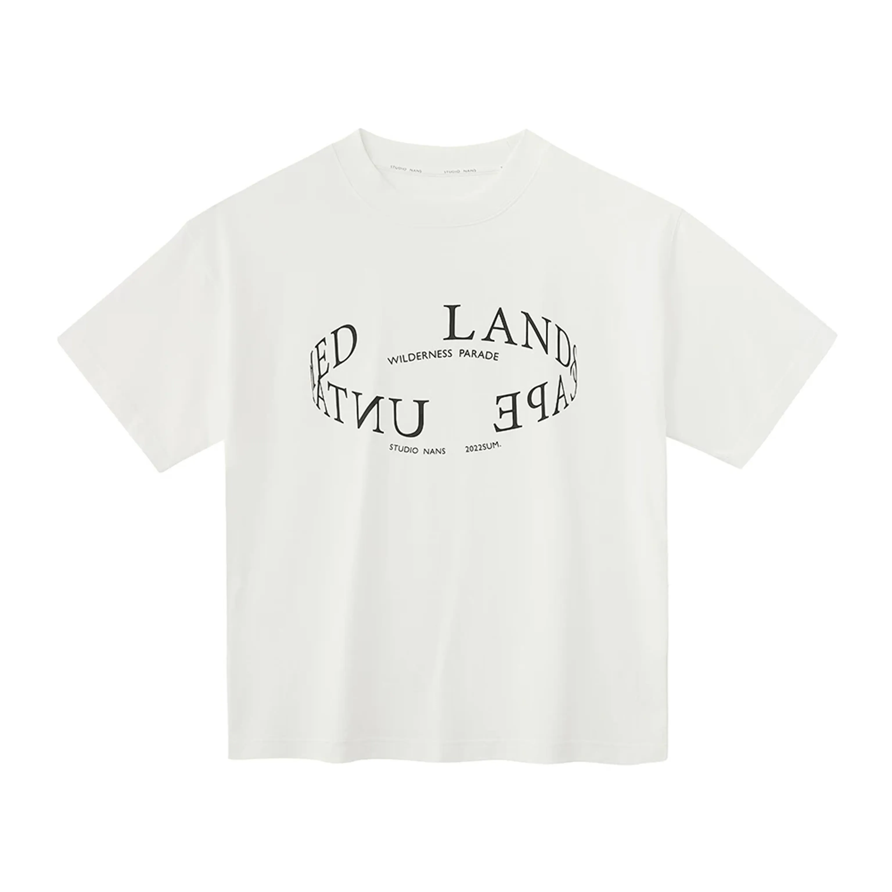 Circular Typography Oversized T-Shirt - Image 7