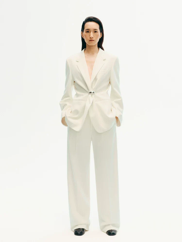 Clasp-Front Suit