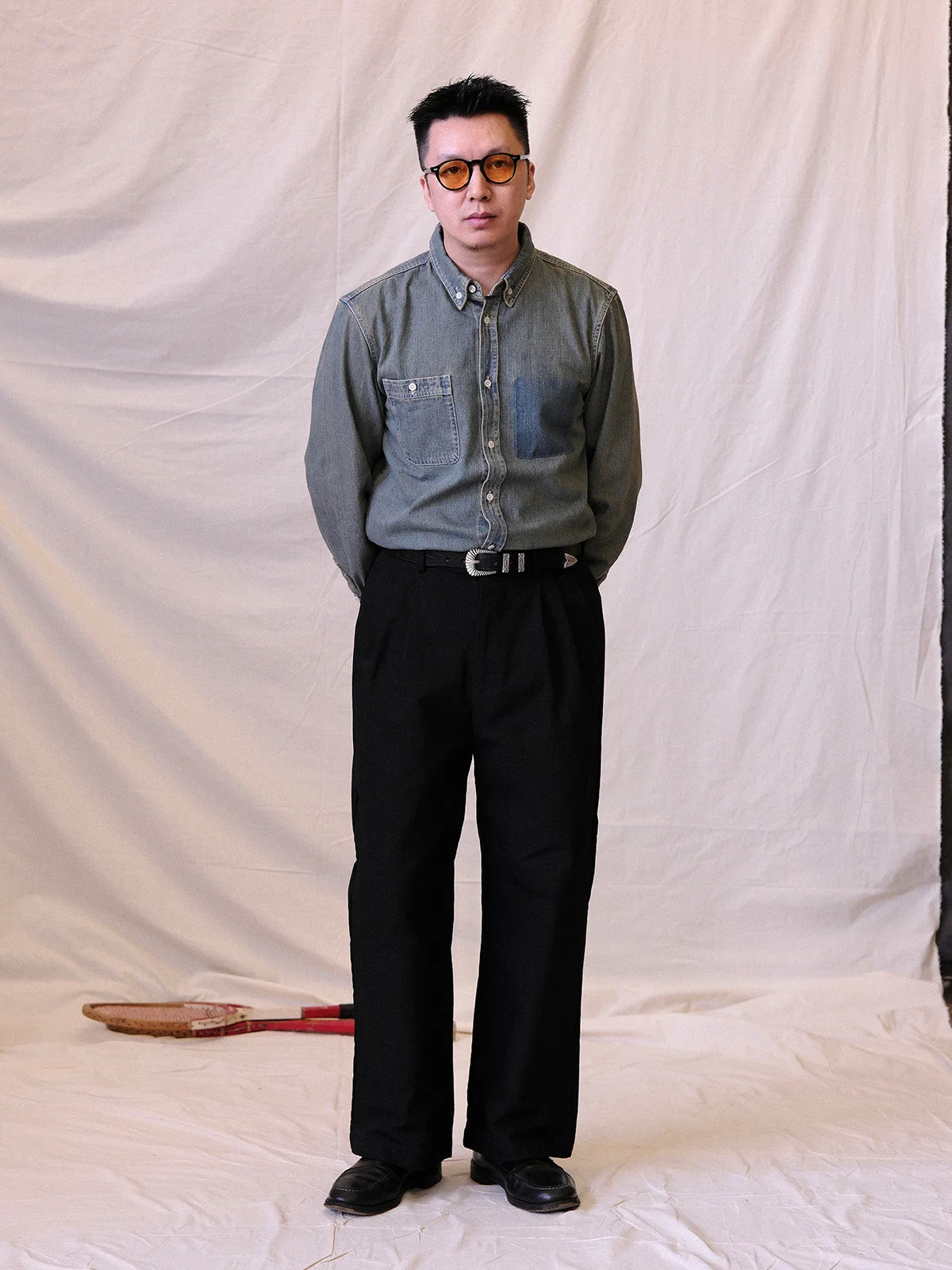 Classic Black Pleated Trousers - Image 3