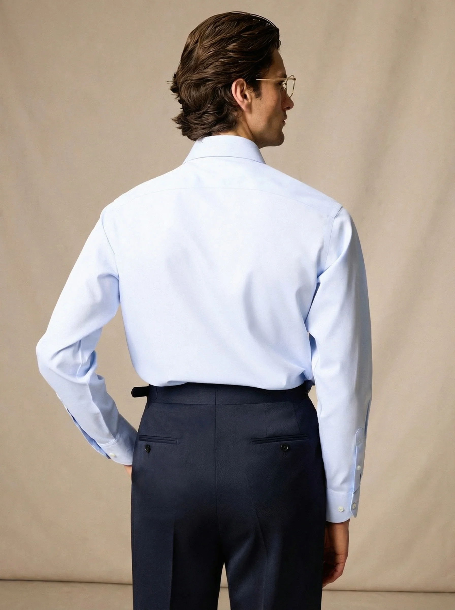 Classic Blue Dress Shirt - Image 4