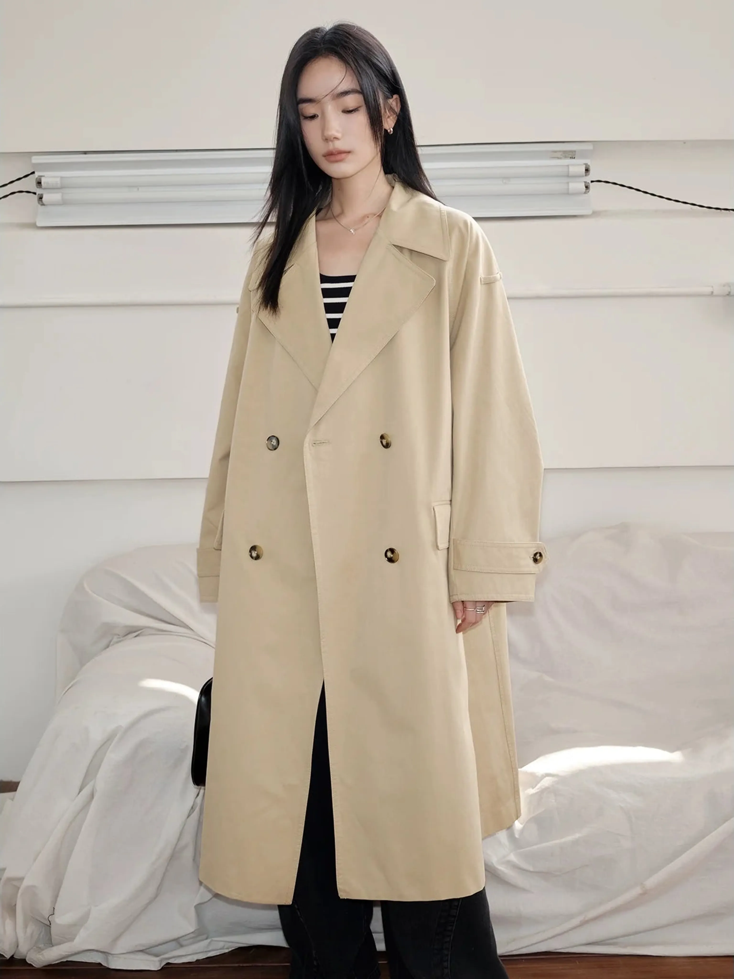 Classic Khaki Trench Coat