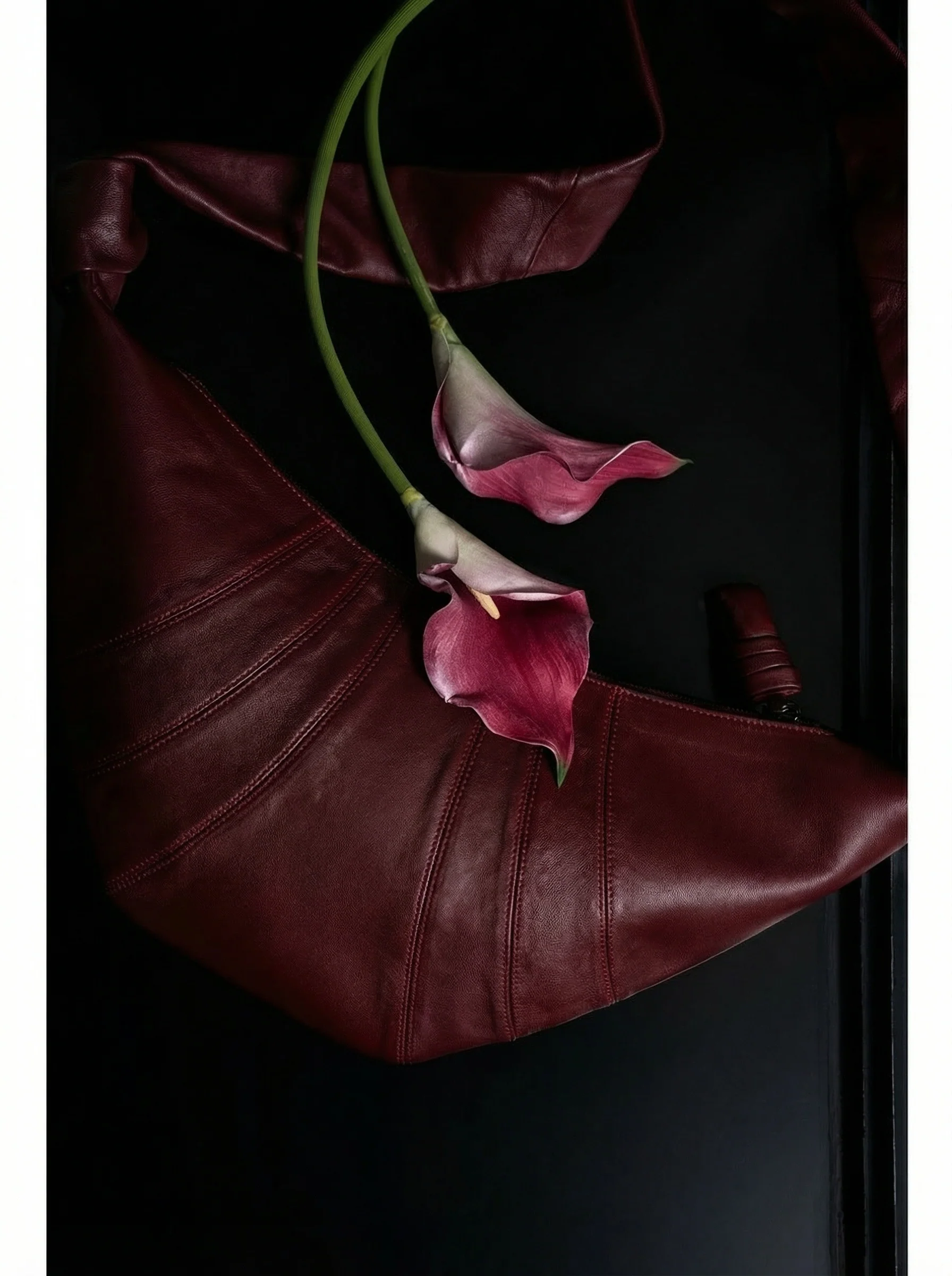 Classic Lambskin Crescent Bag - Image 3