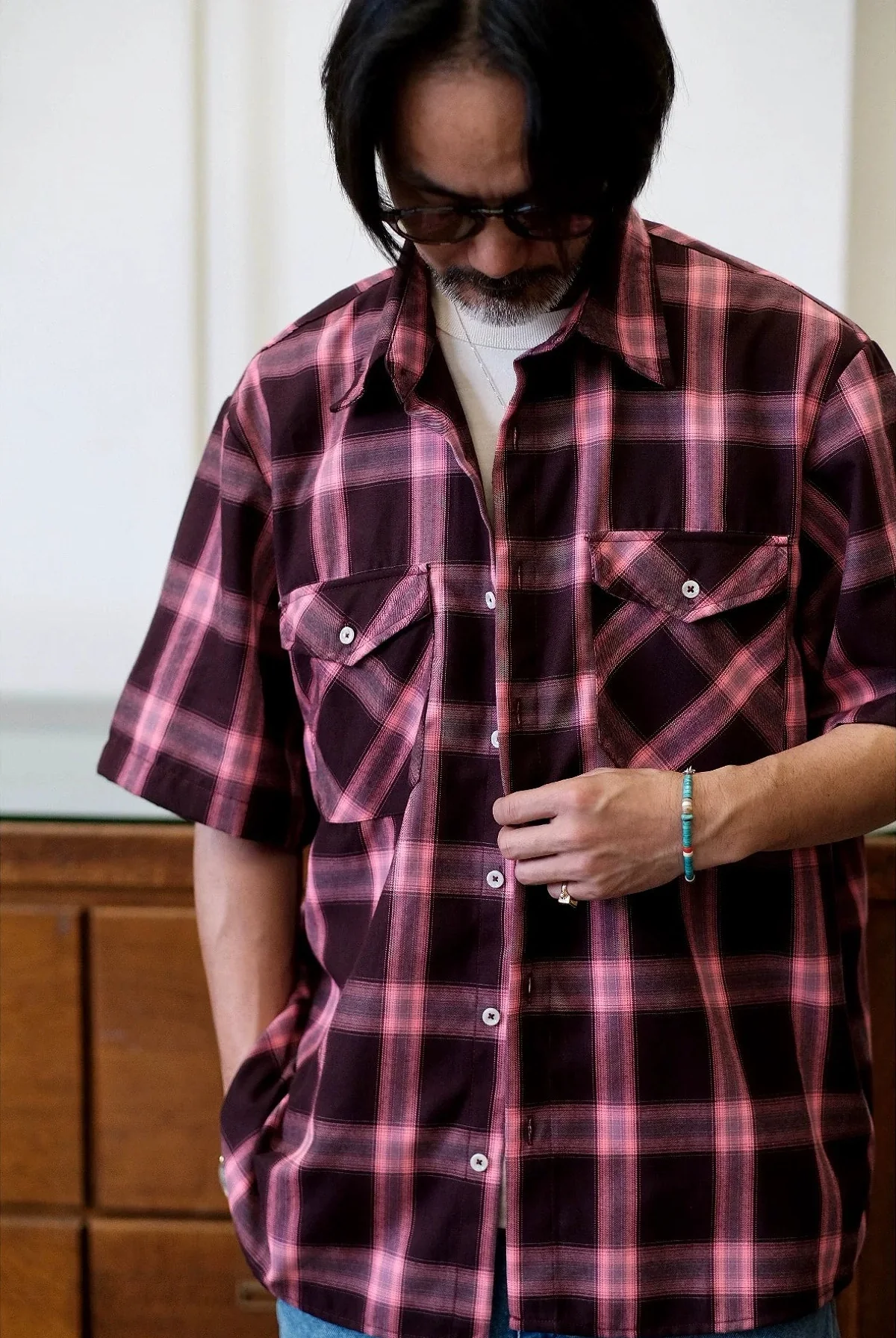 Classic Plaid Short-Sleeve Shirt