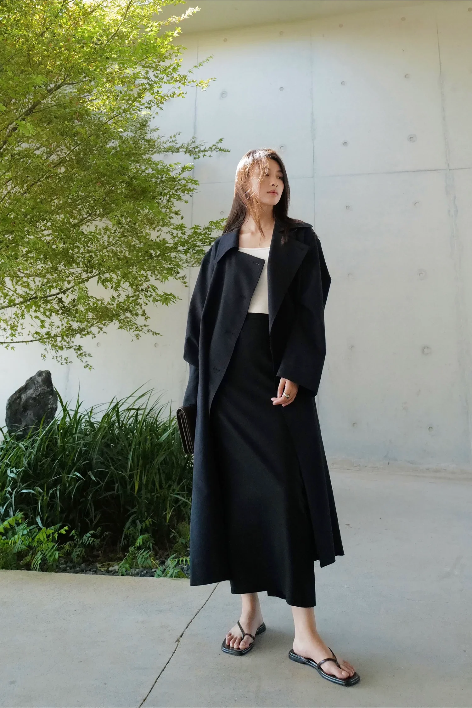 Classic Satin Trench Coat - Image 5