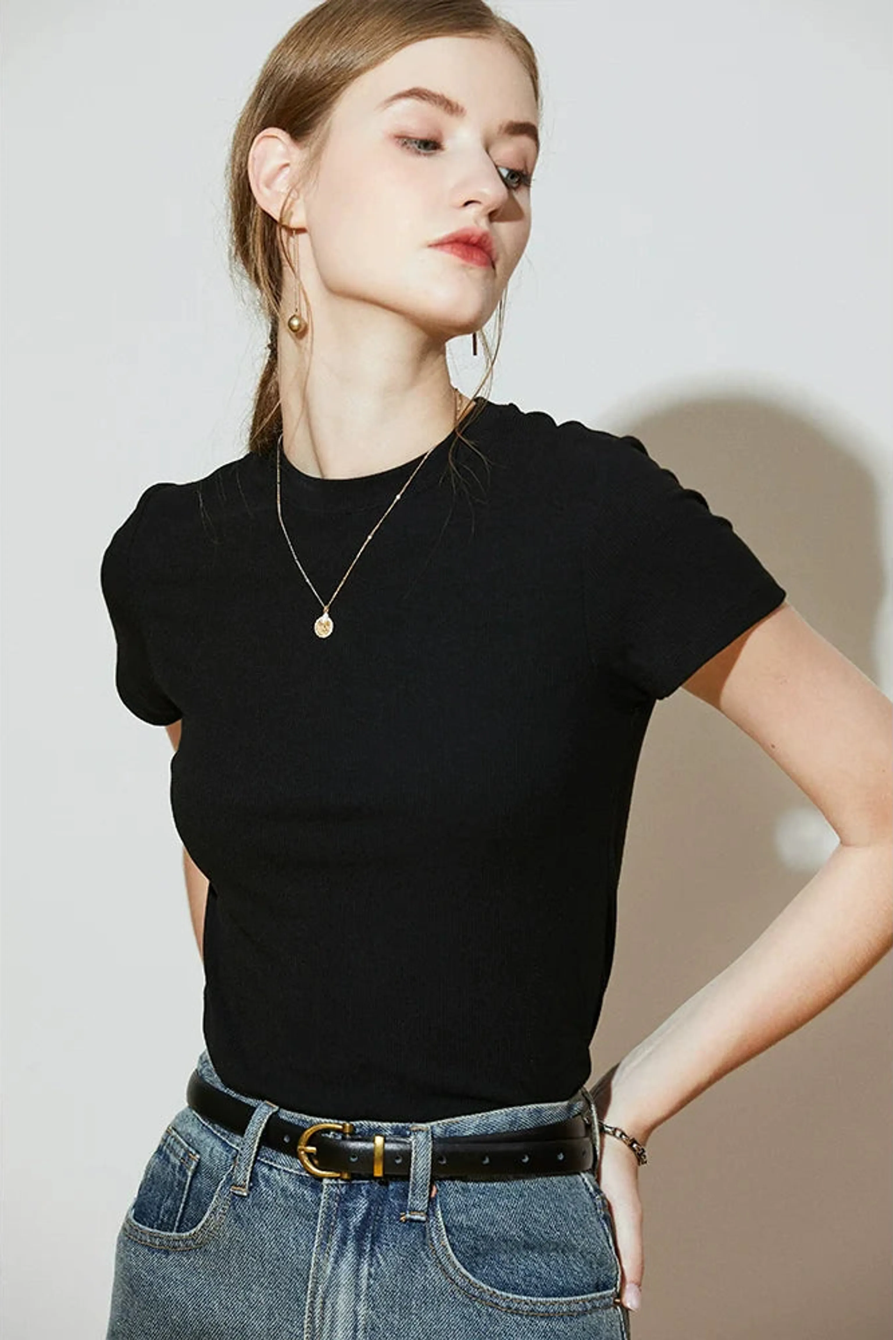 Classic Slim Ribbed T-Shirt