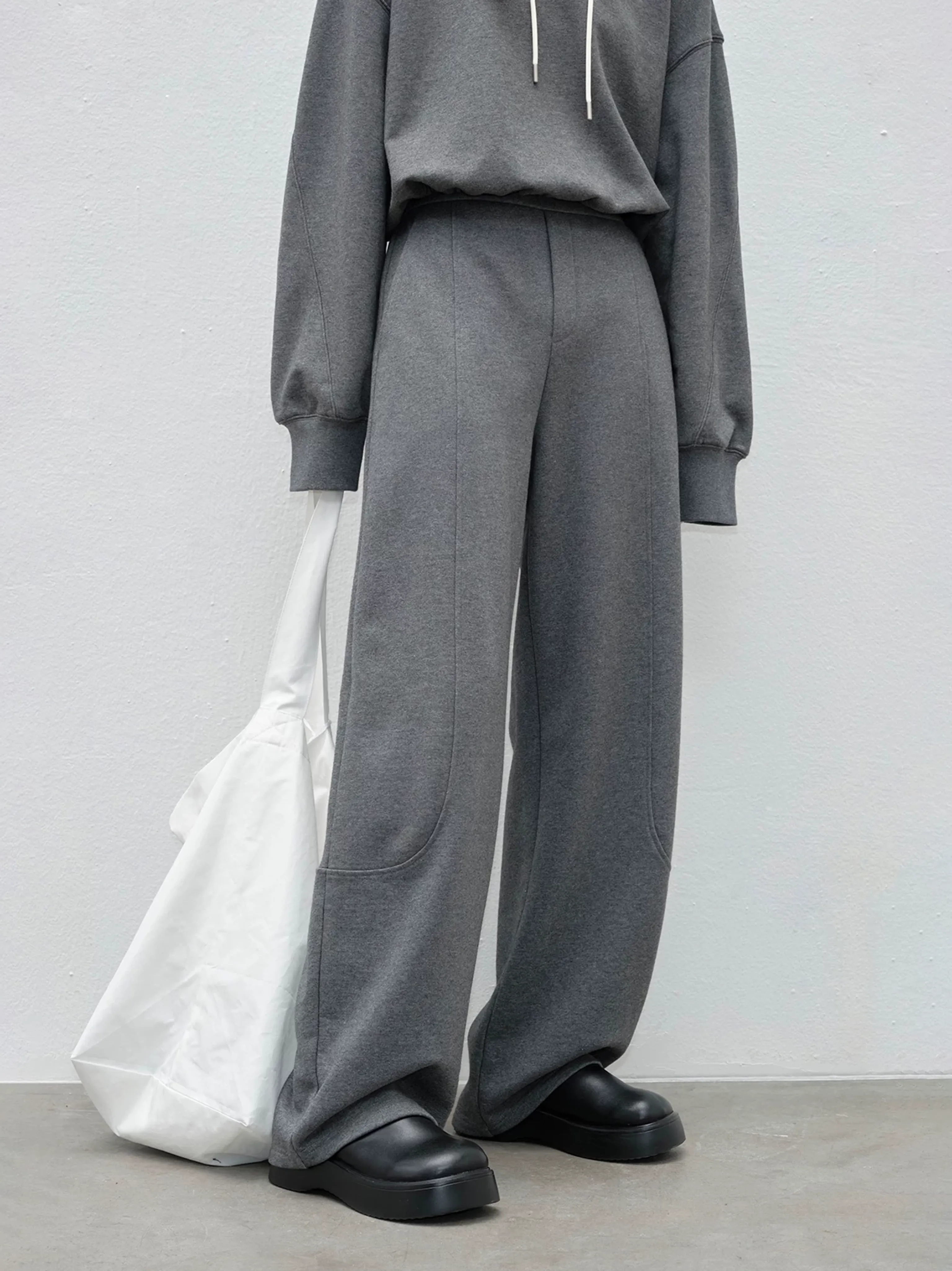 CleanFit Hooded Sweatshirt and Wide-Leg Pants Set - Image 4