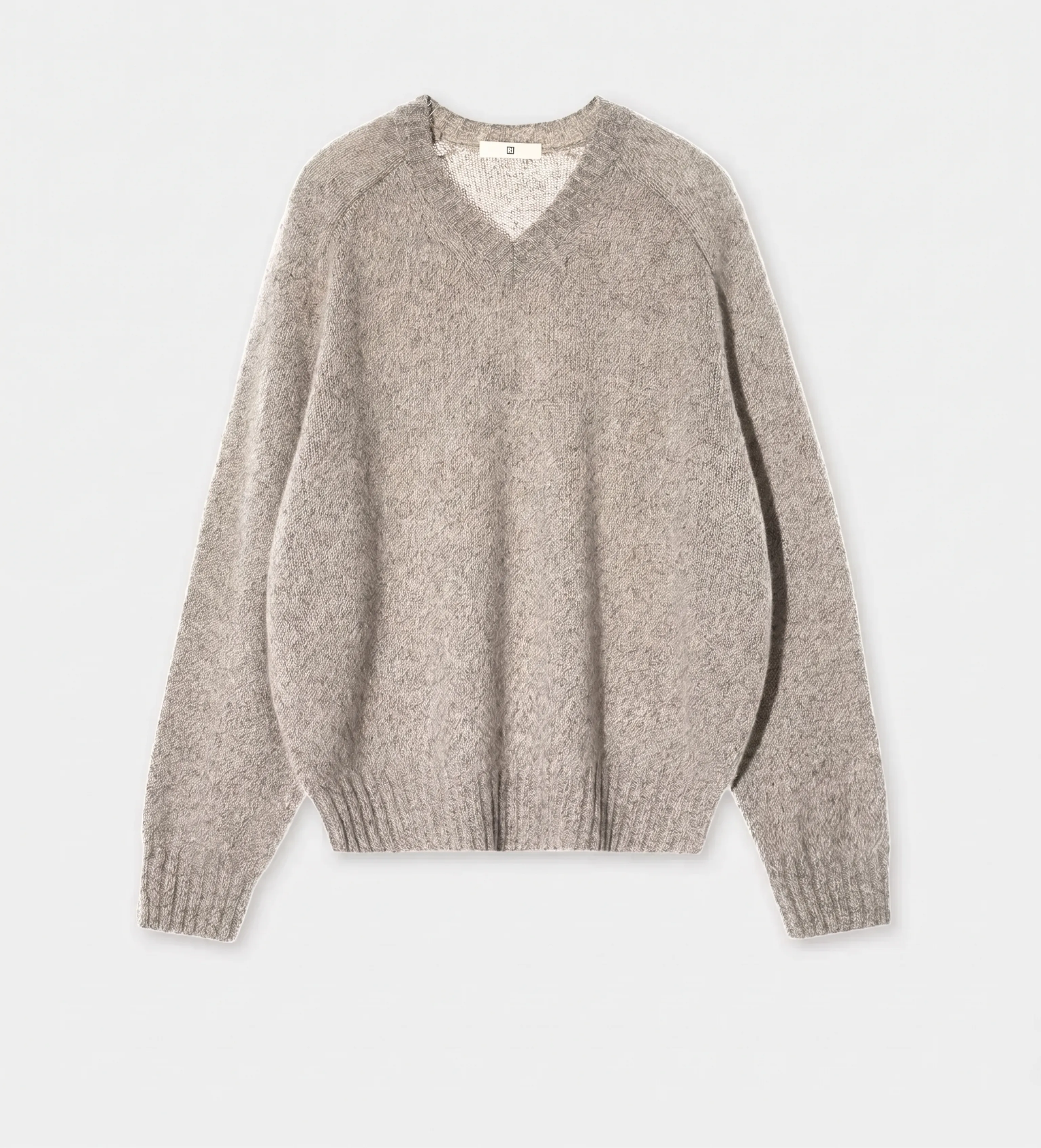 Cloud Cashmere V-Neck Sweater & Scarf Set - Image 7