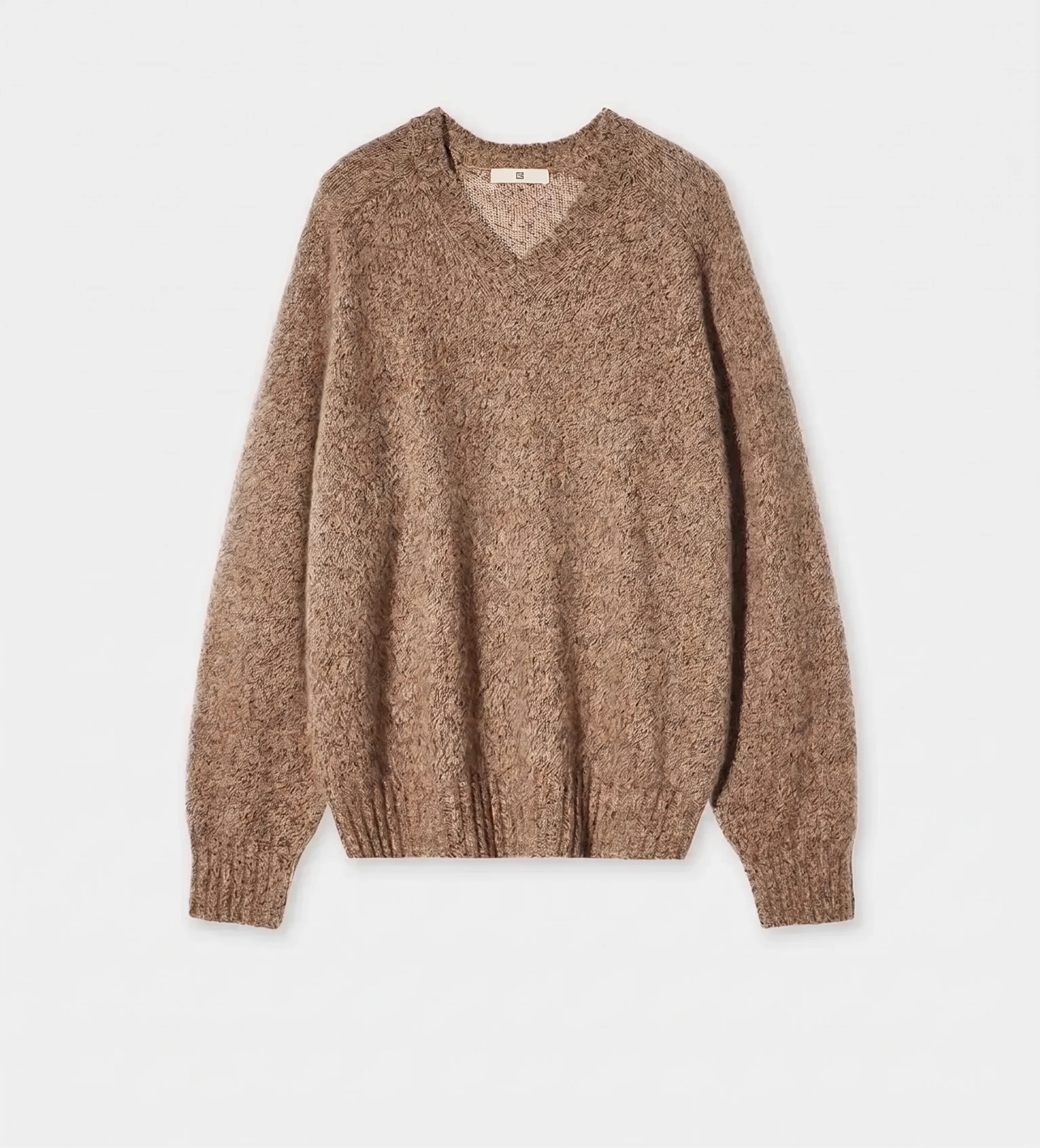 Cloud Cashmere V-Neck Sweater & Scarf Set - Image 9