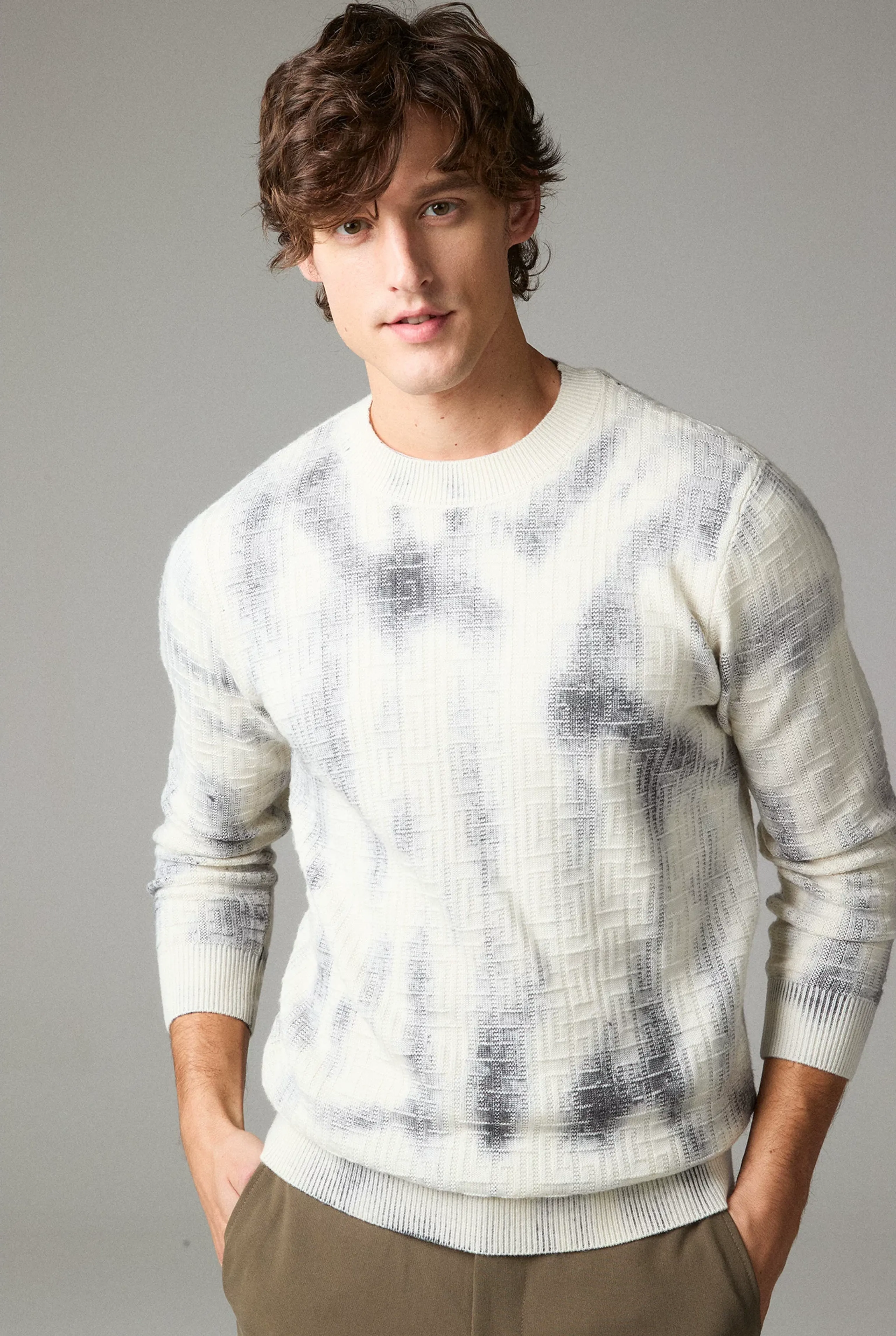 Cloud-Dye Wool Crewneck Sweater - Image 3