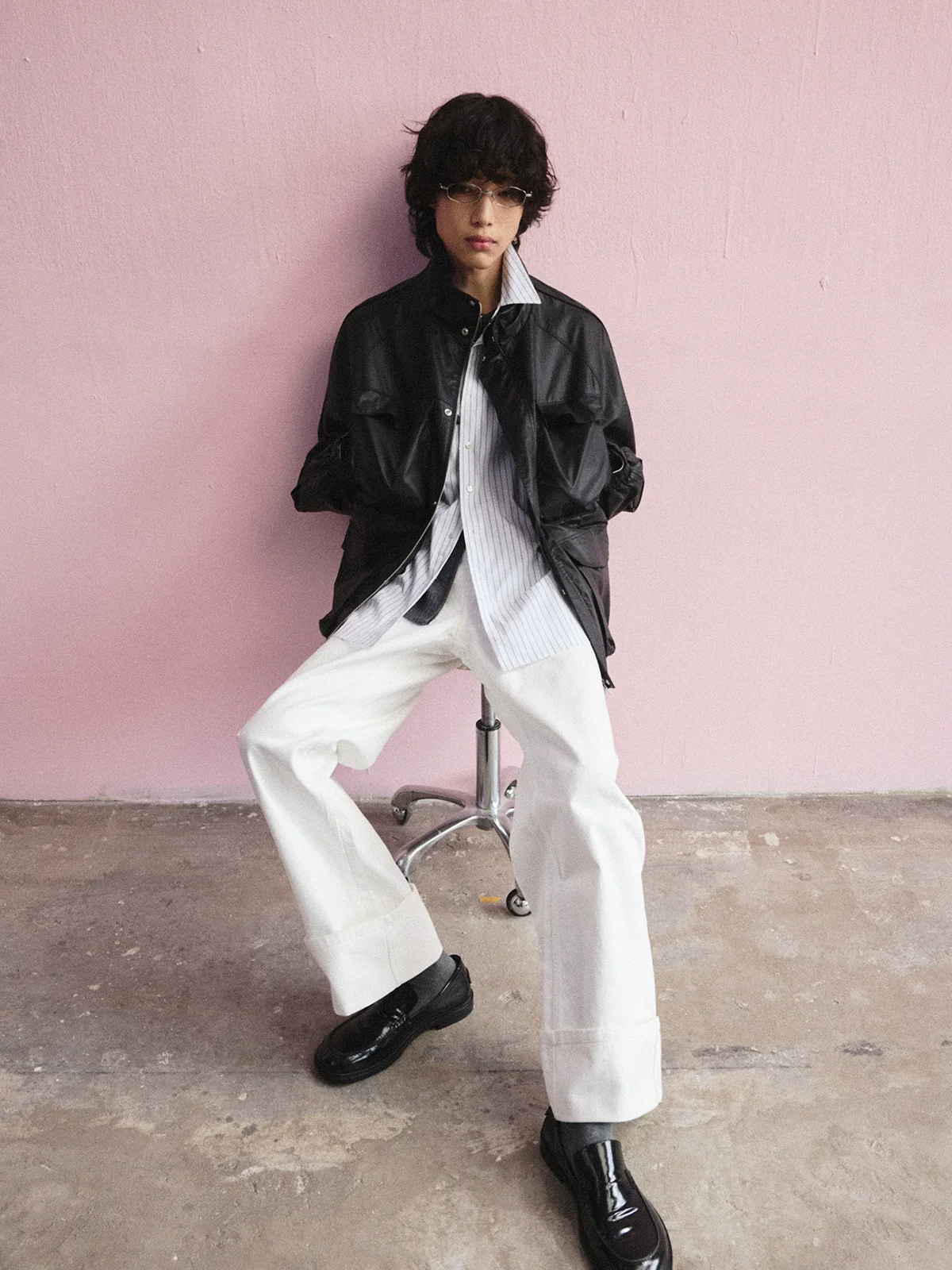 Coated Cotton Utility Jacket - Image 3