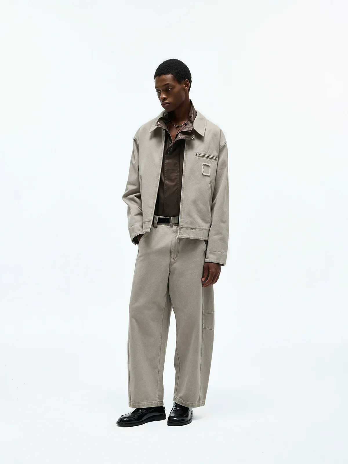 Coated Stand-Collar Vest