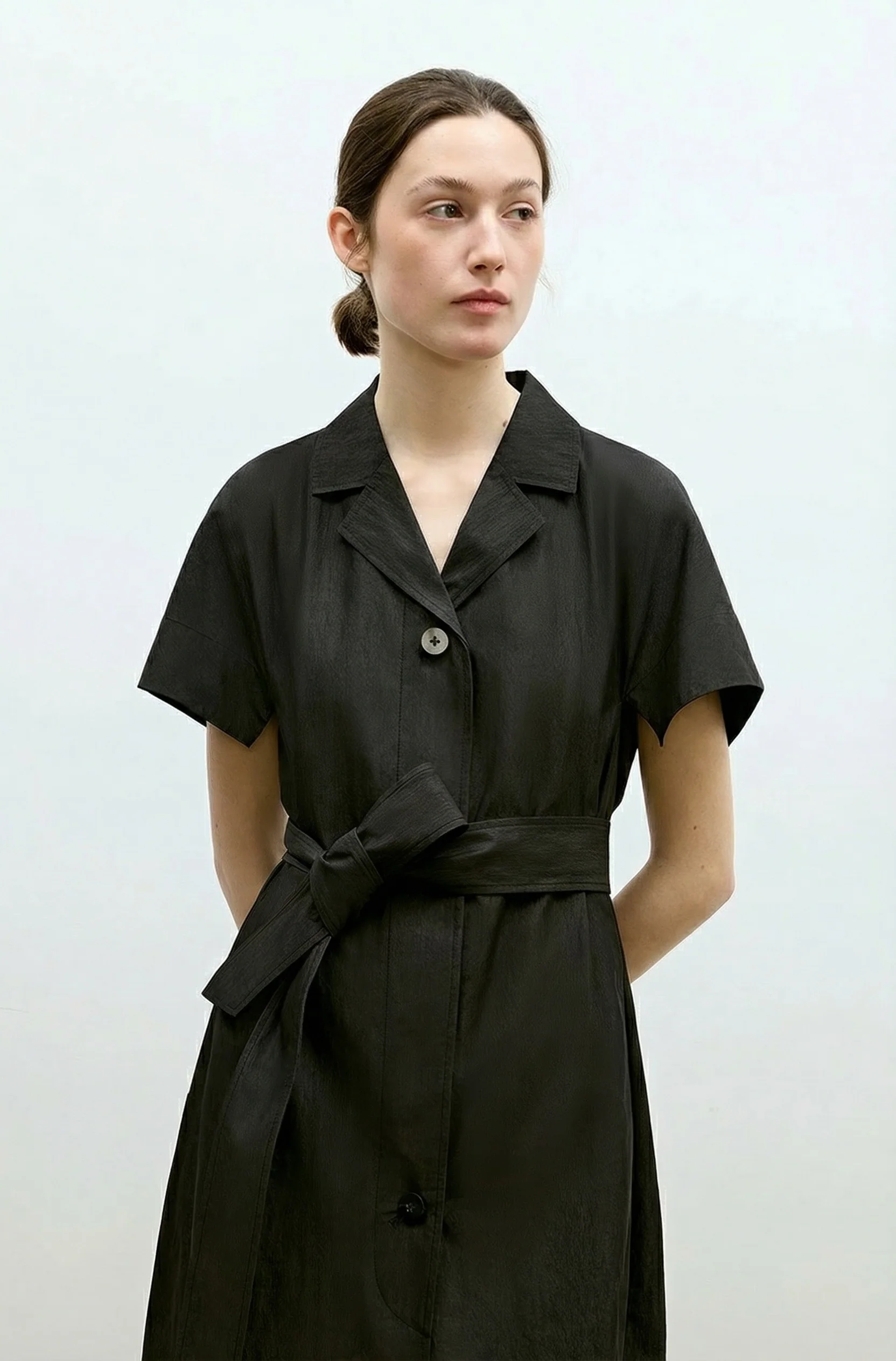Cocoon Trench Midi Dress - Image 6