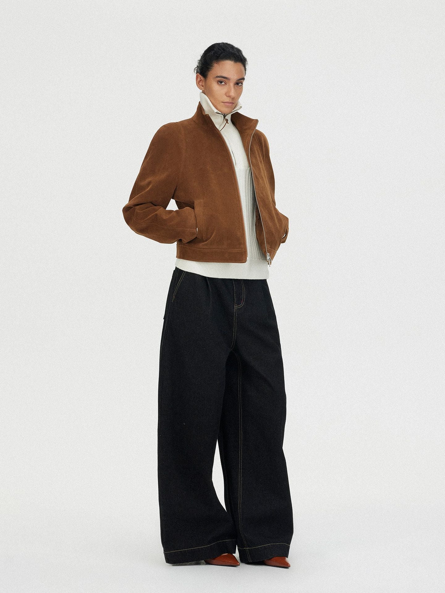 Cognac Zip Jacket - Image 2