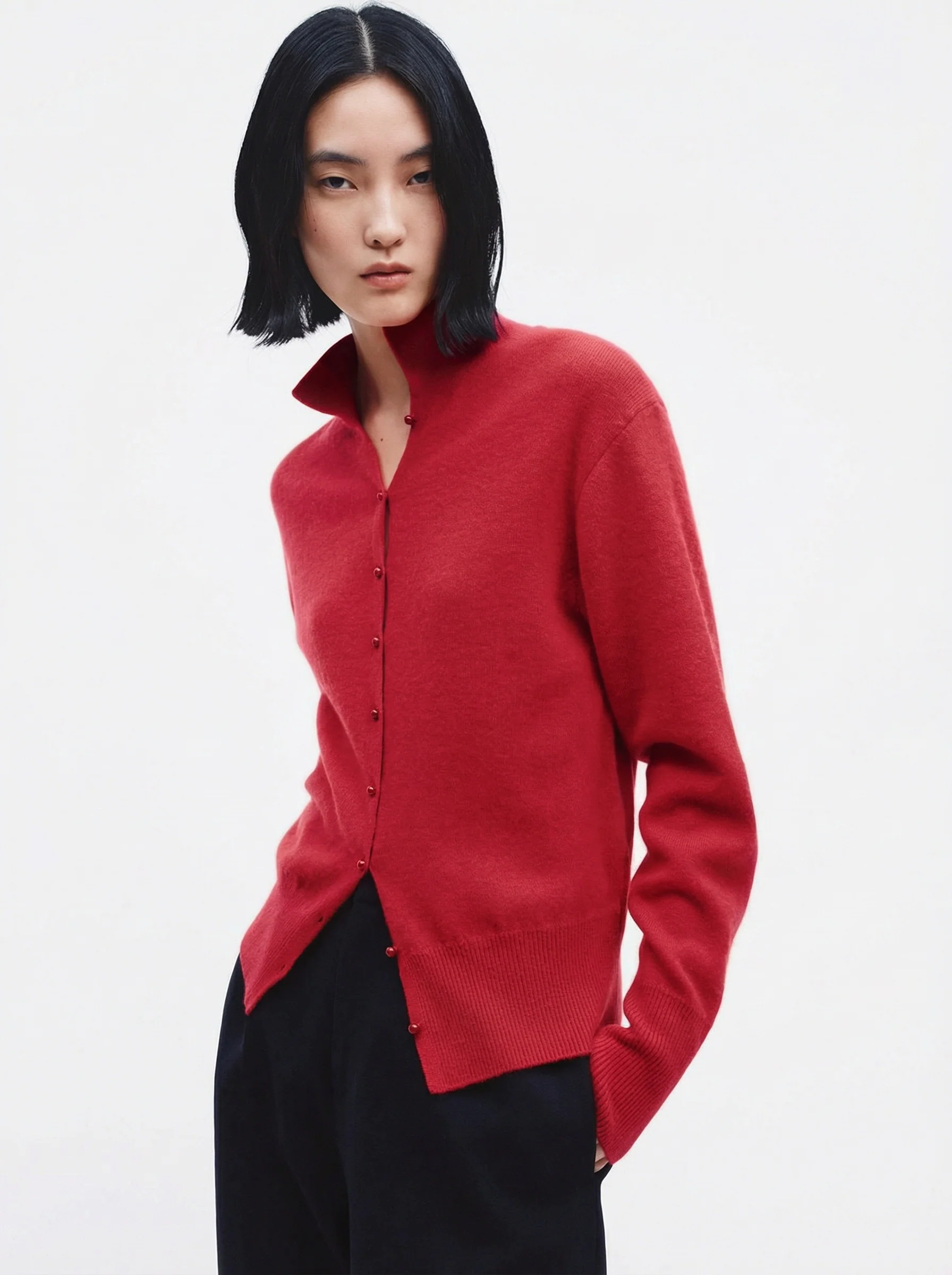 Collared Button Cardigan - Image 4