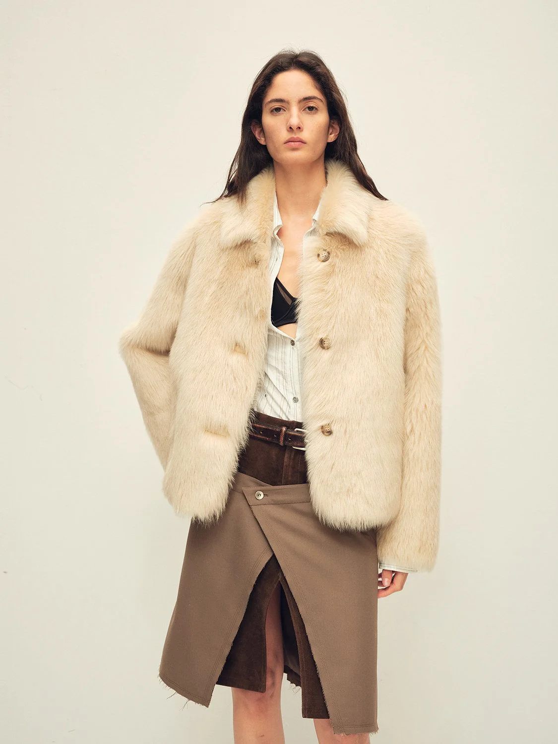 Collared Fur Jacket