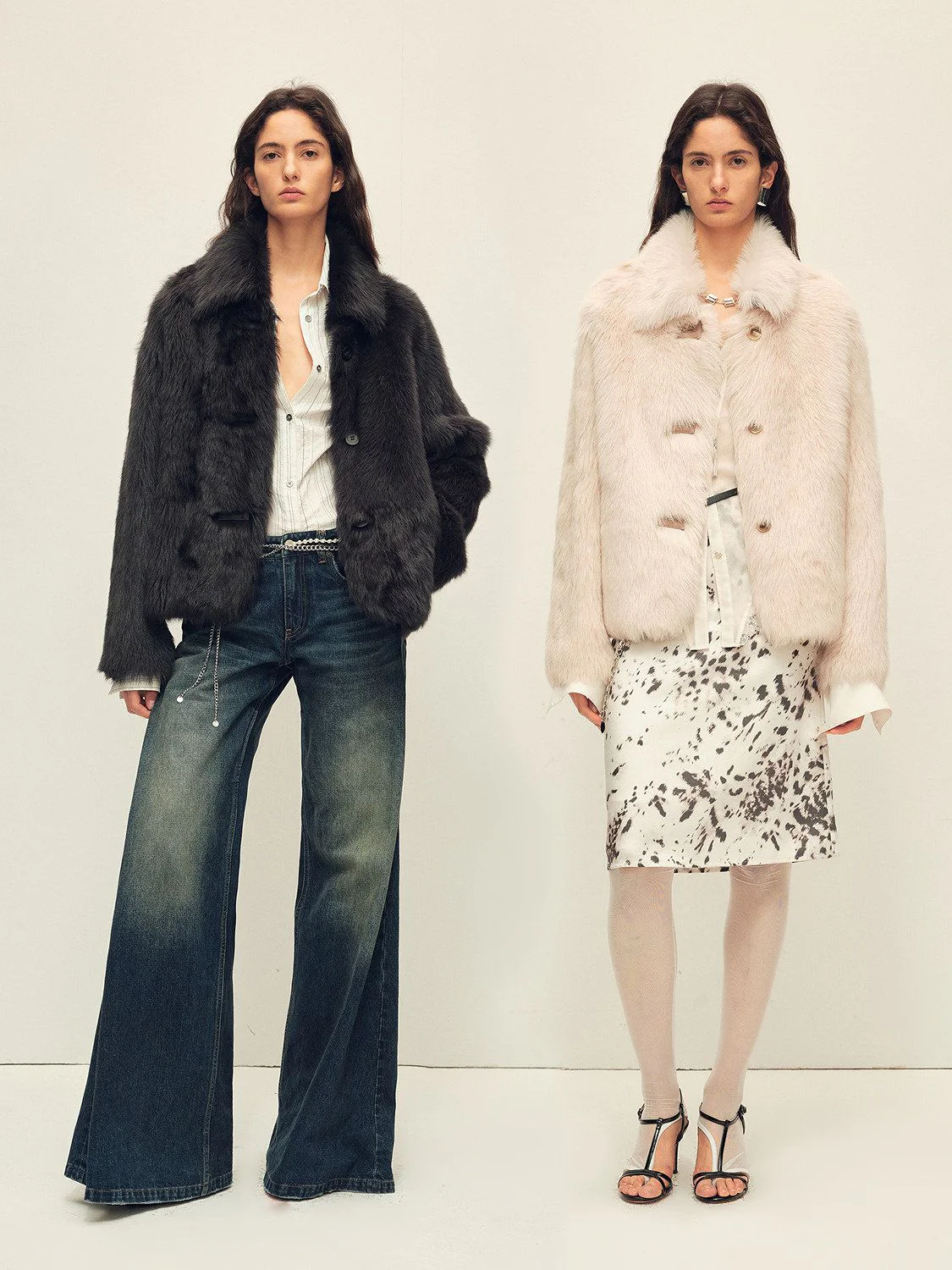 Collared Fur Jacket - Image 5
