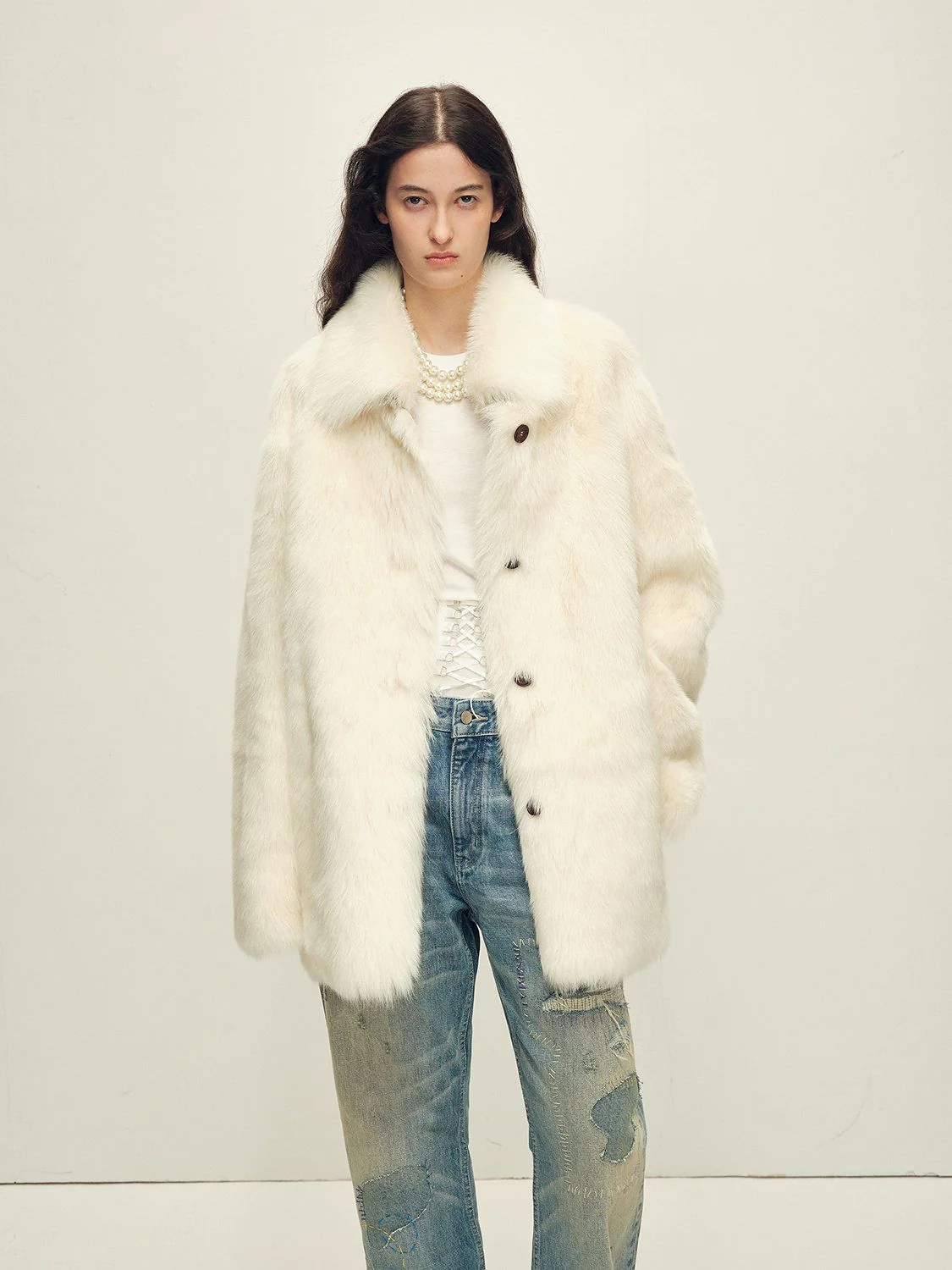 Collared Fur Jacket