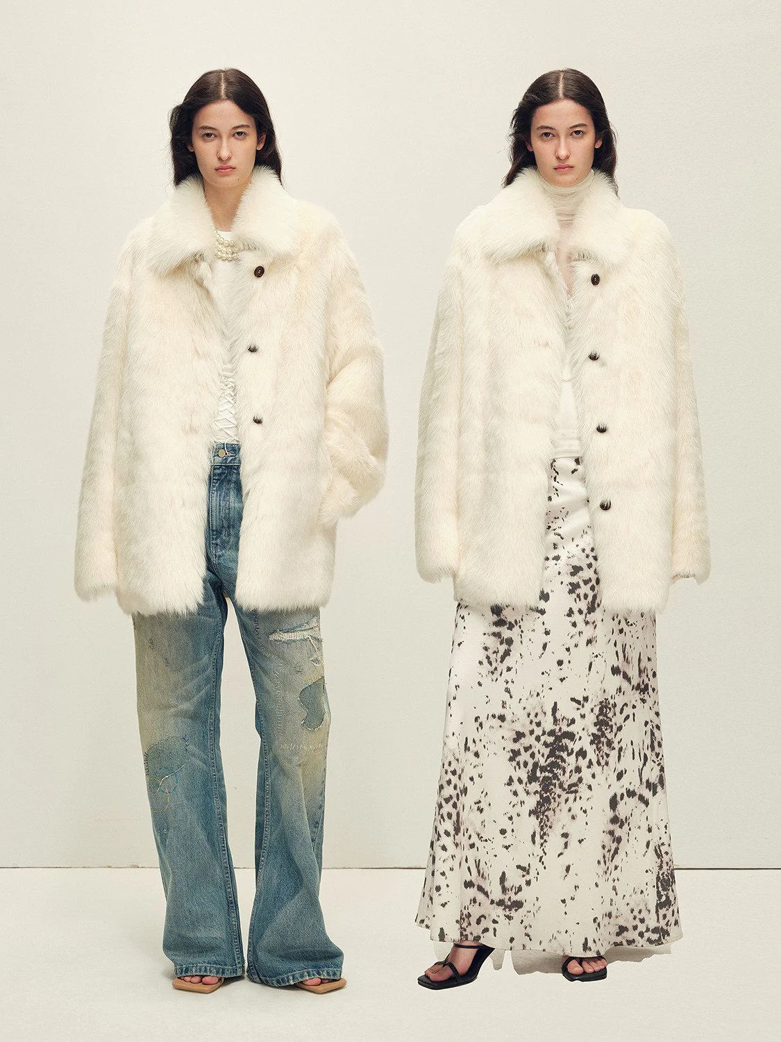 Collared Fur Jacket - Image 2