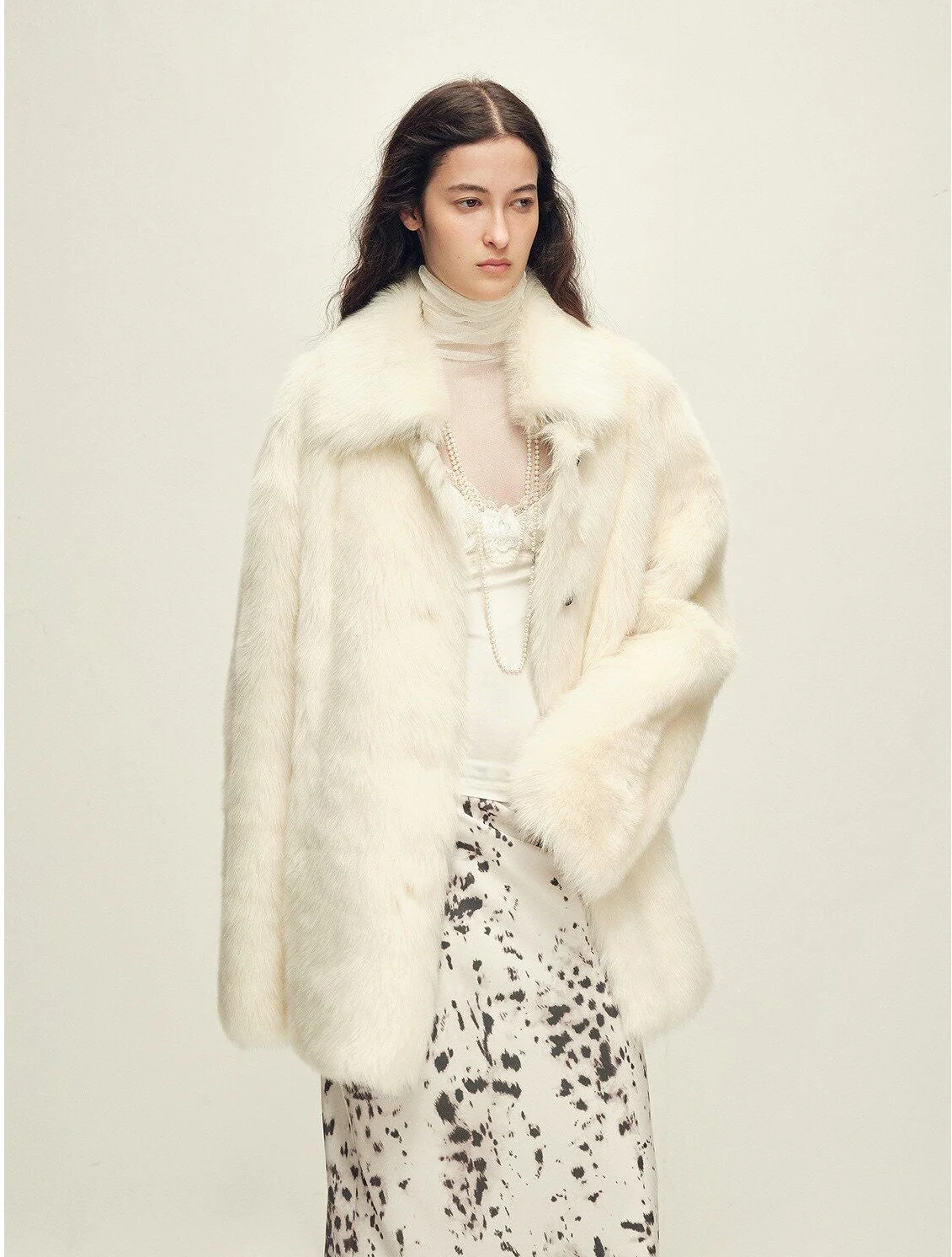 Collared Fur Jacket - Image 6