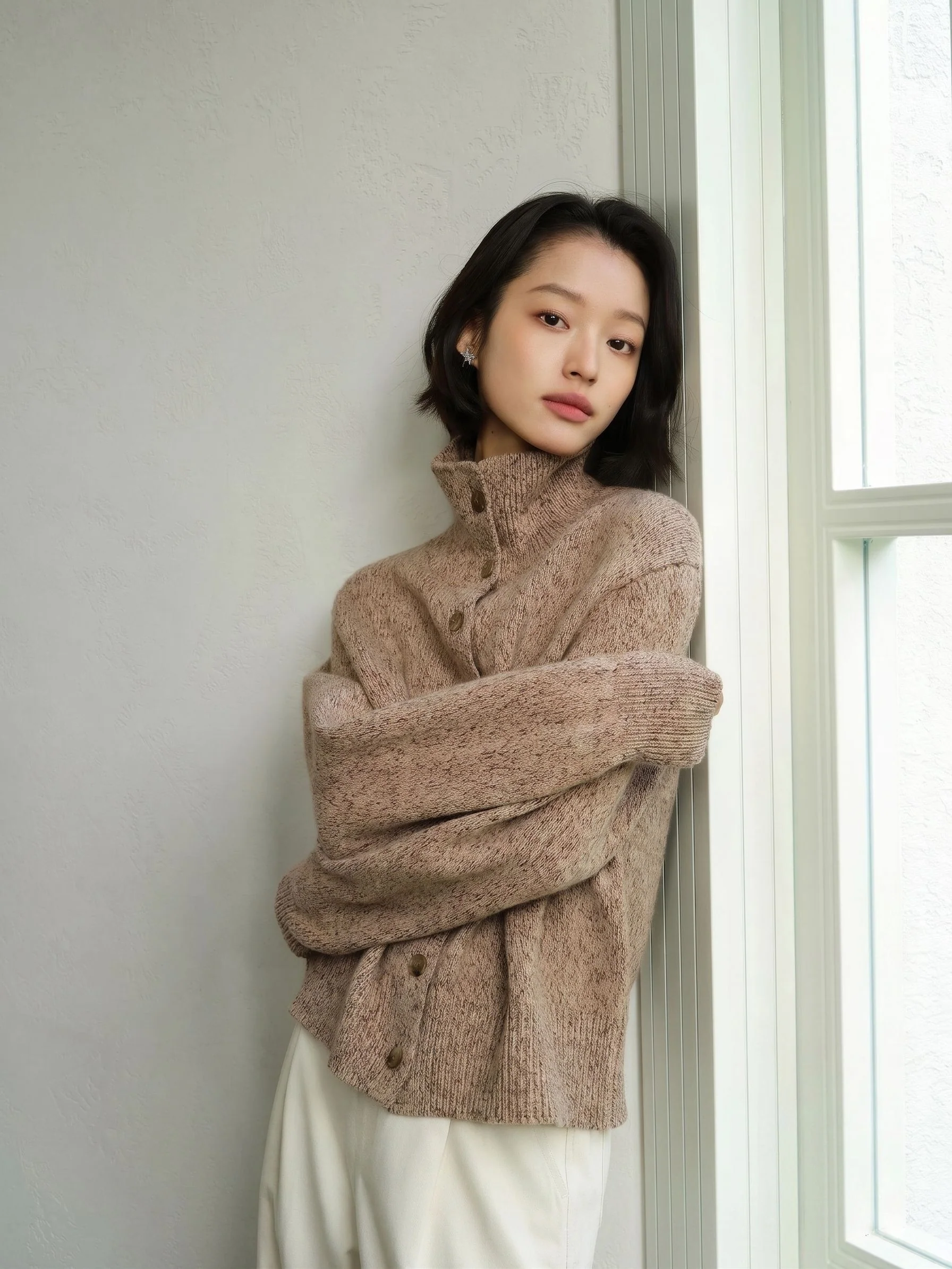 Collared Merino Cardigan