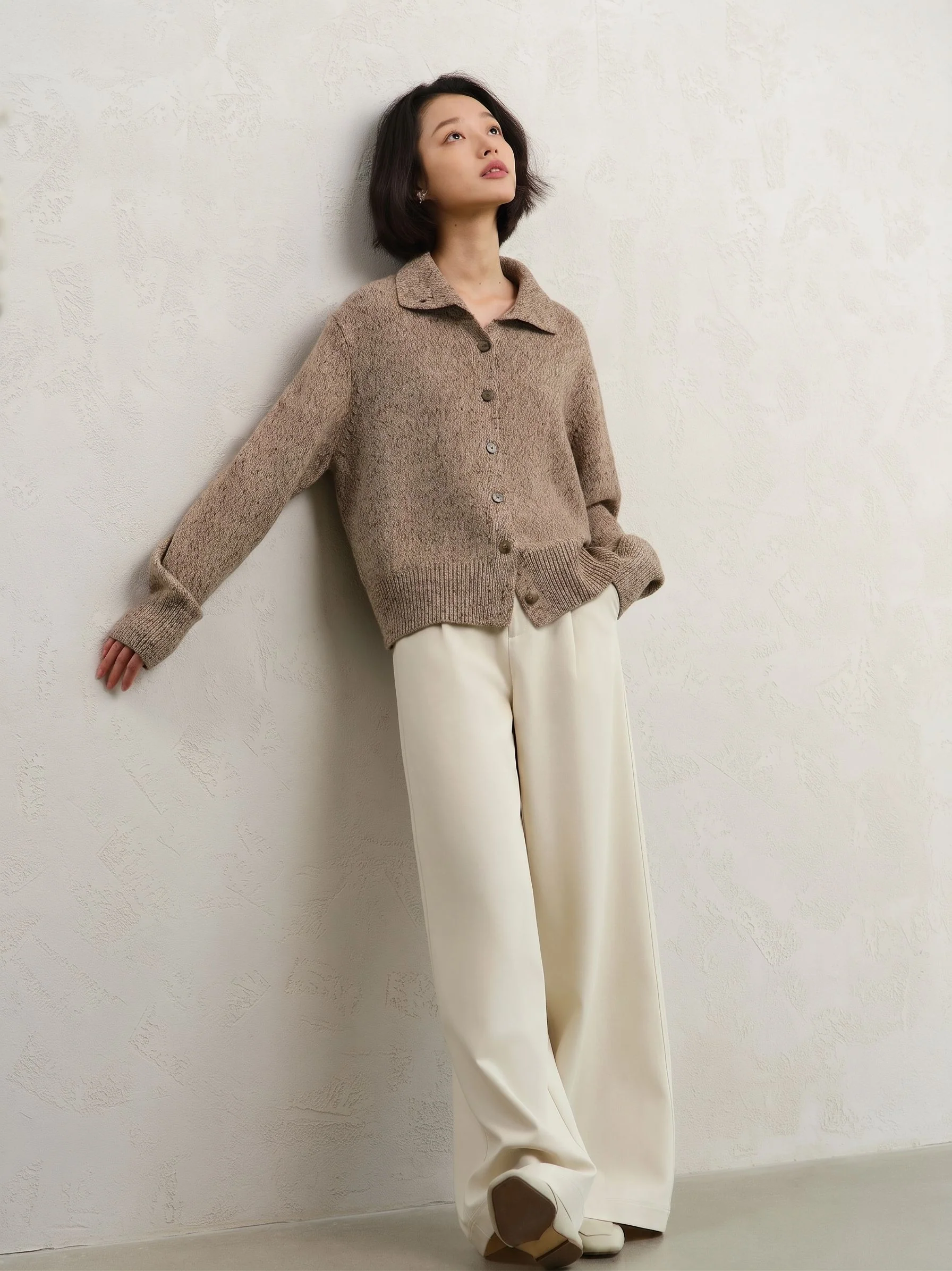 Collared Merino Cardigan - Image 4