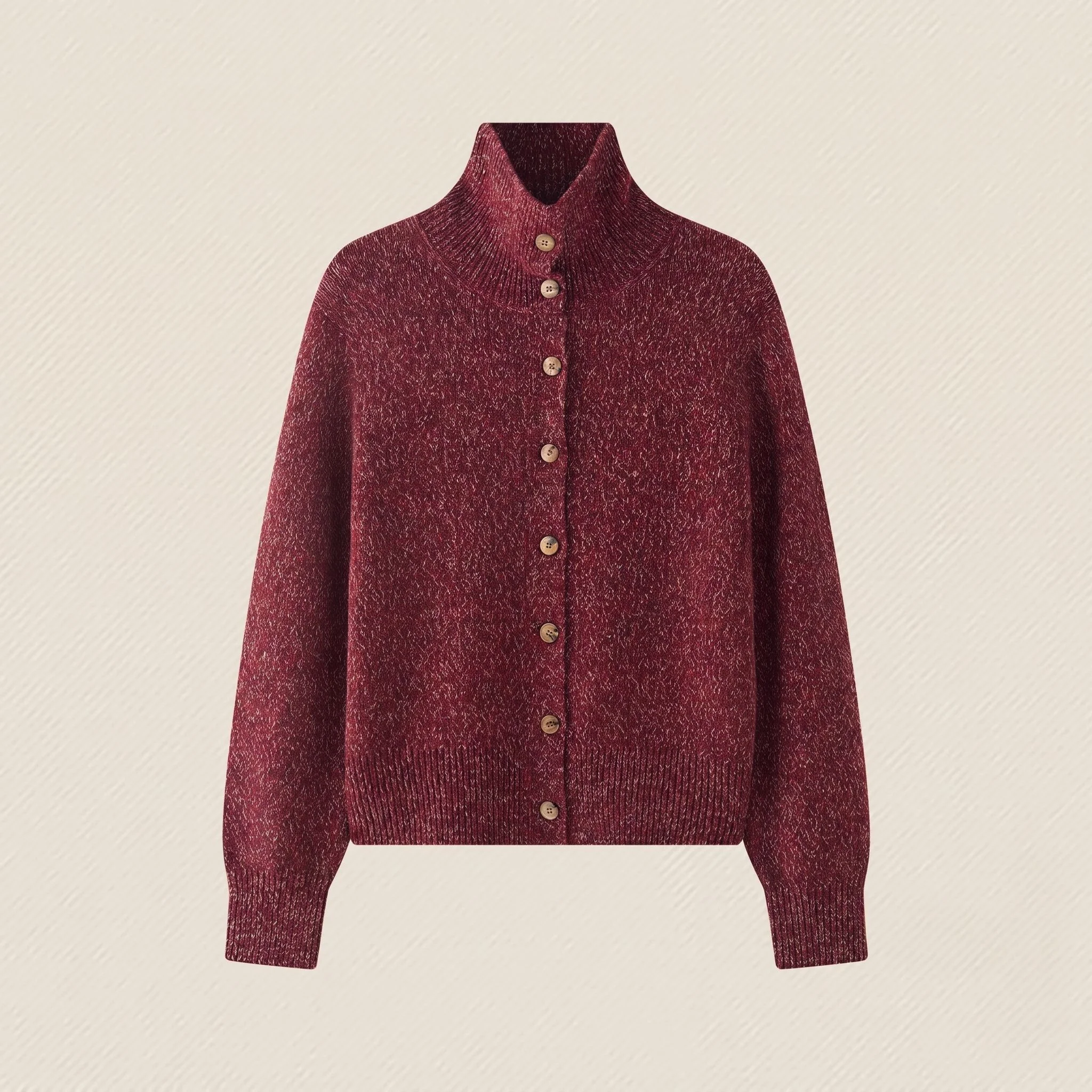 Collared Merino Cardigan - Image 7