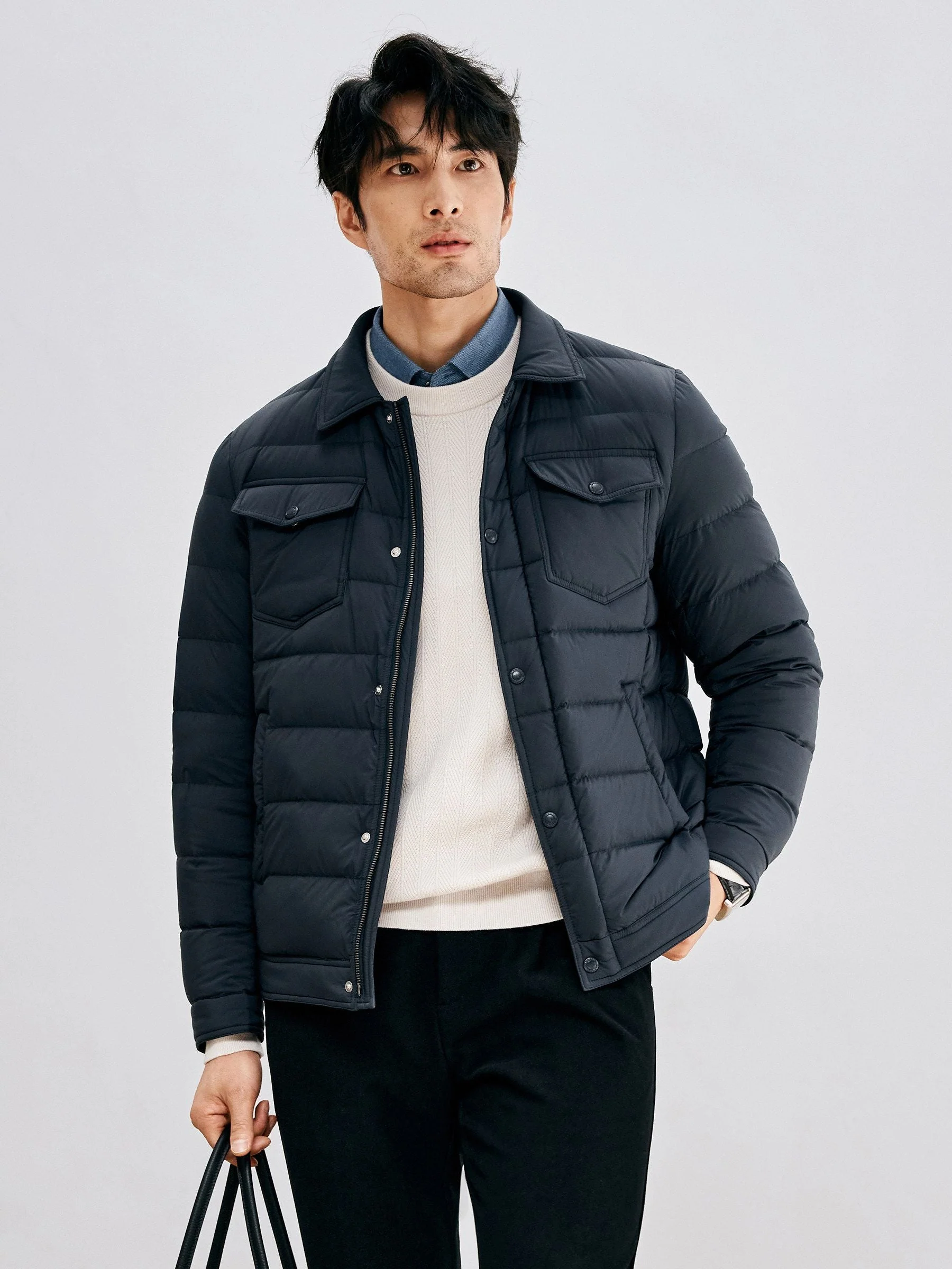 Collared Puffer Jacket - Image 2