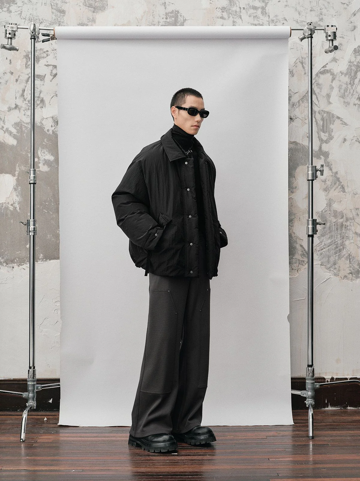 Collared Puffer Jacket - Image 3