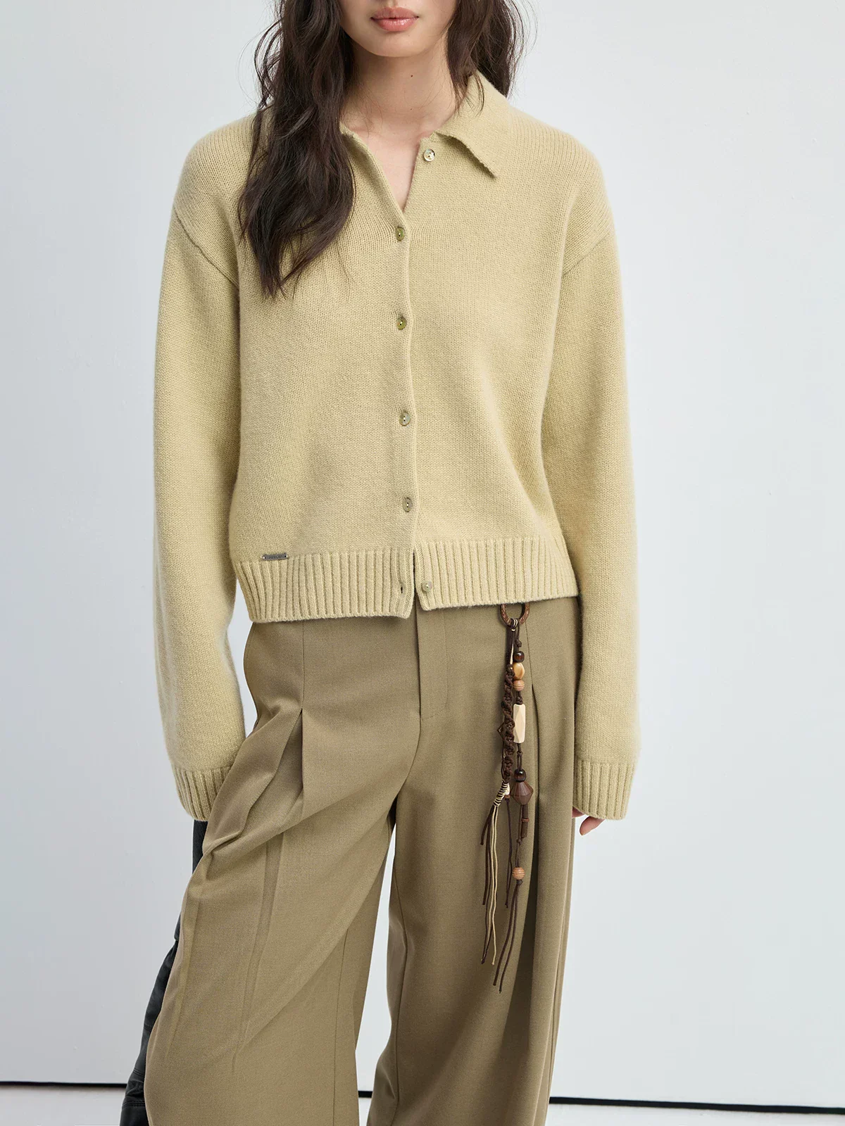 Collared Wool Cardigan - Image 5