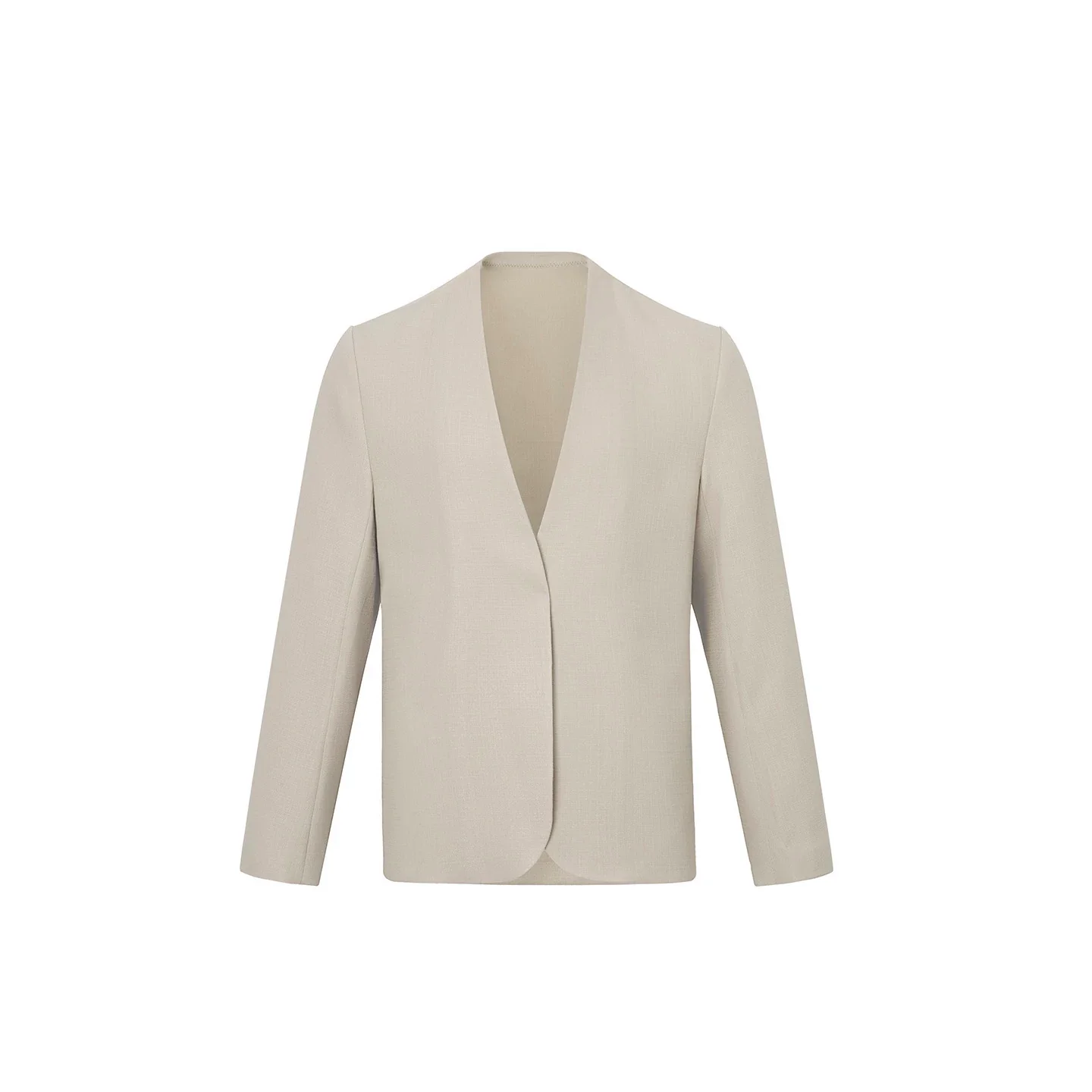 Collarless Open Blazer - Image 3