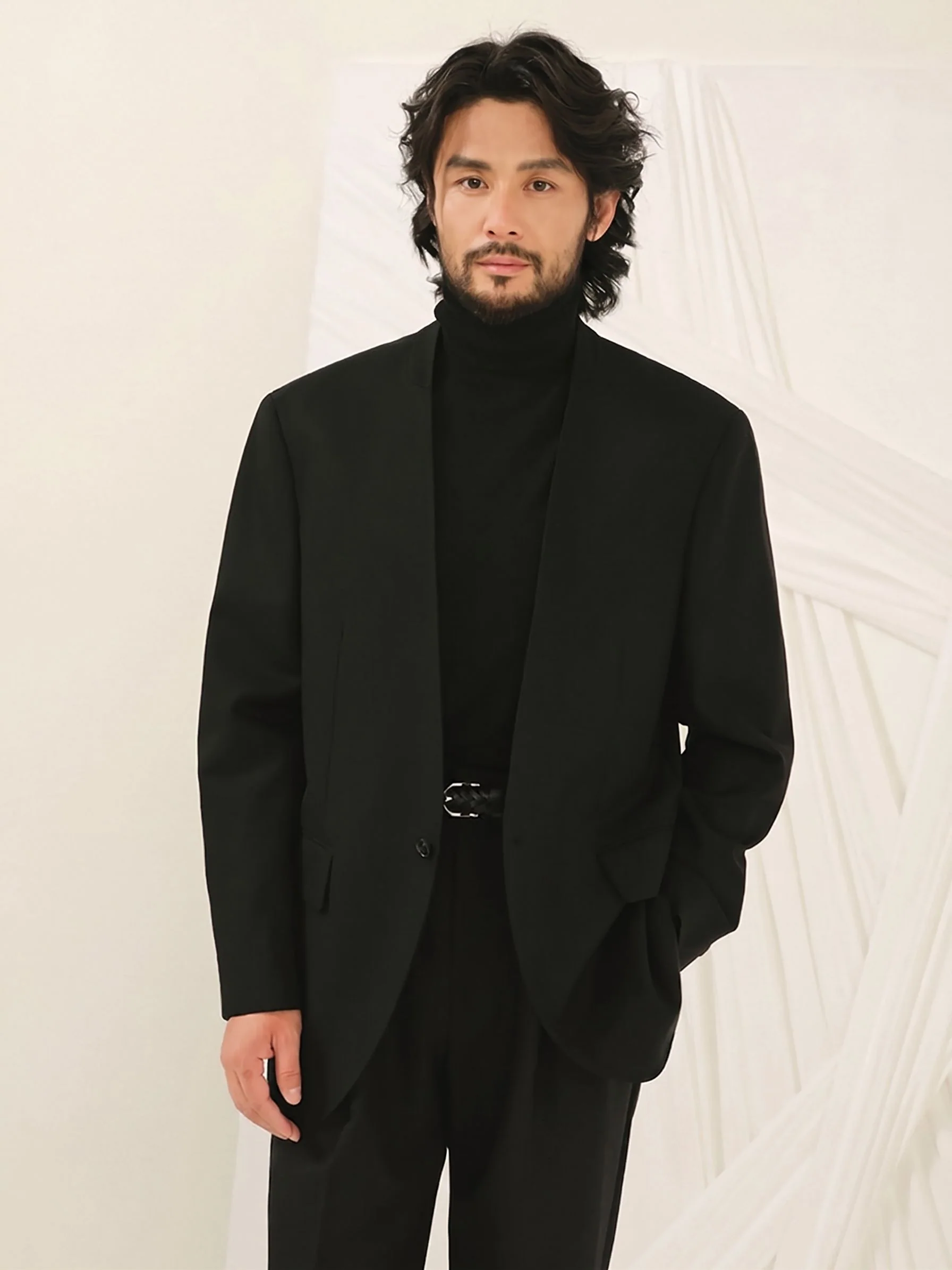 Collarless Suit Set - Image 2