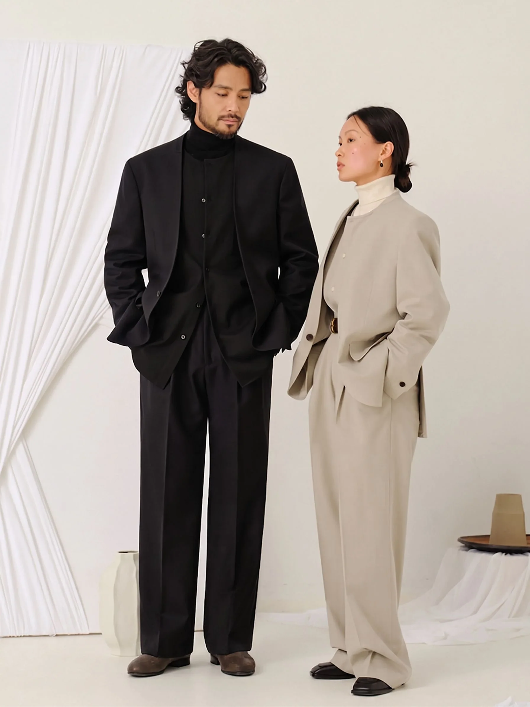 Collarless Suit Set - Image 5